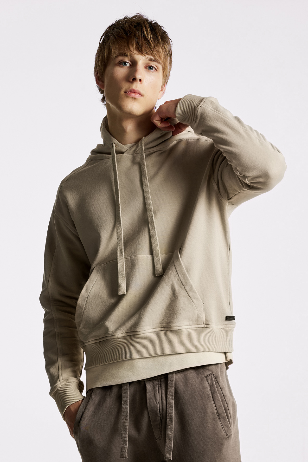 Regular Fit With Sleeve Detail Hoodie