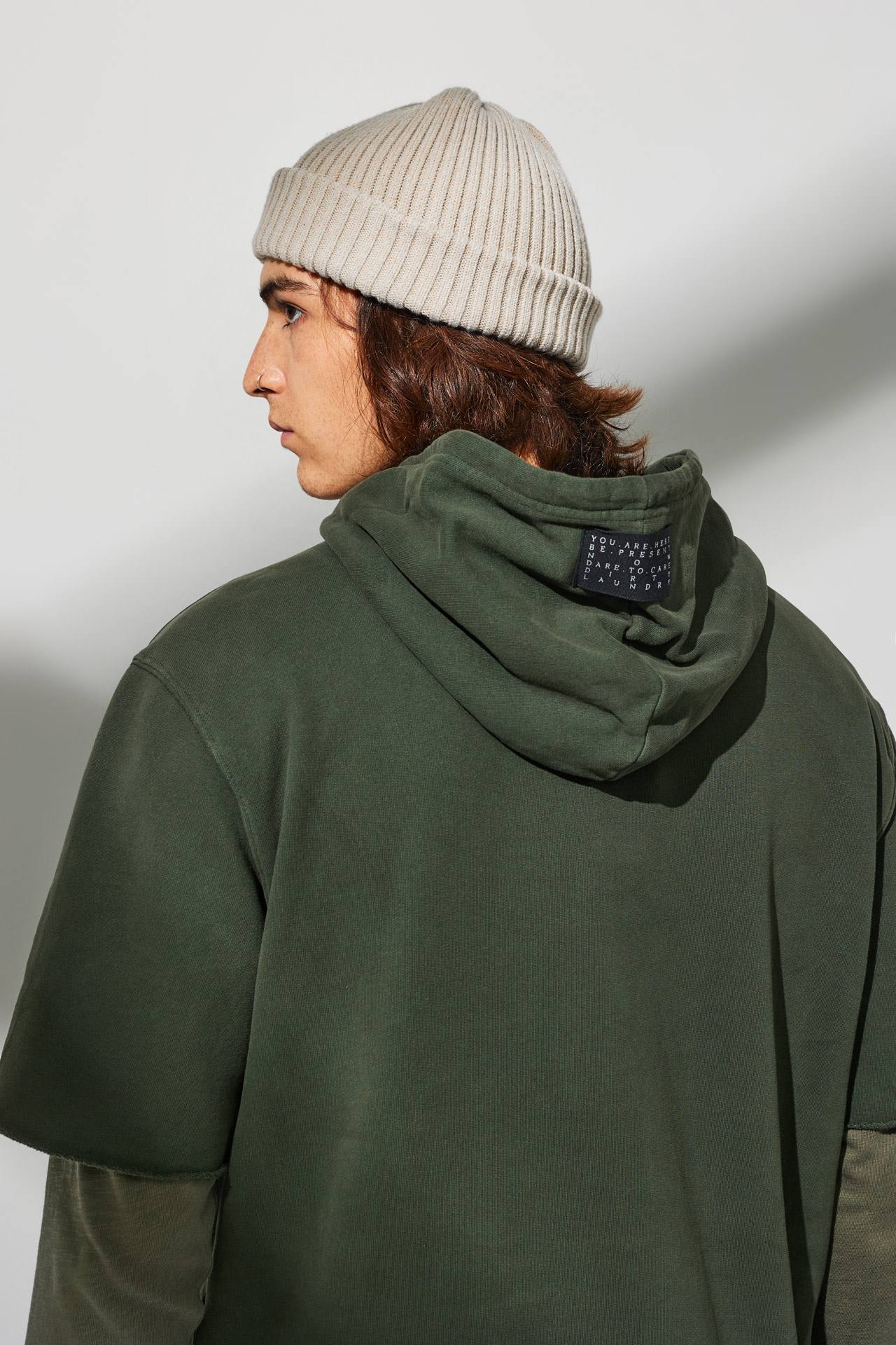 OVERSIZED S/SLEEVE HOODIE