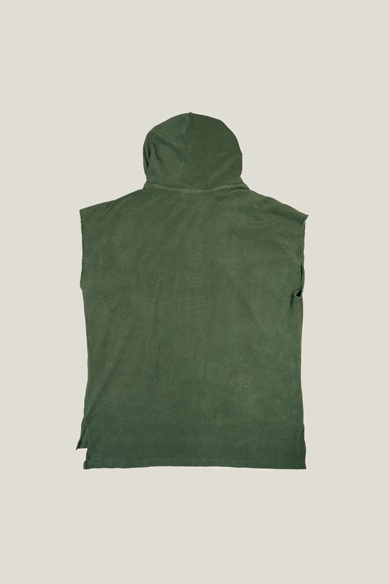 Sleeveless Terry Towel Hoodie