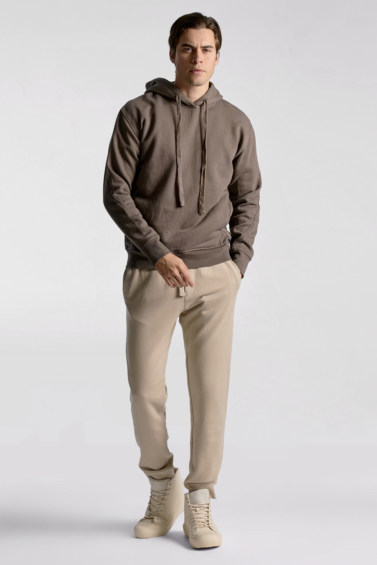Divided Detailing Hoodie