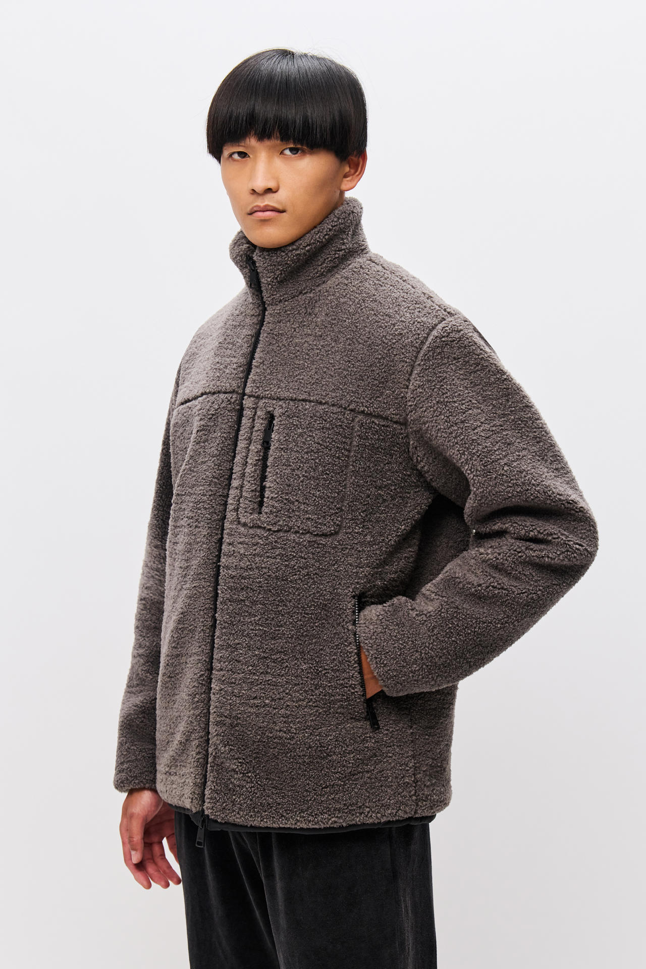 FLEECE PADDED JACKET
