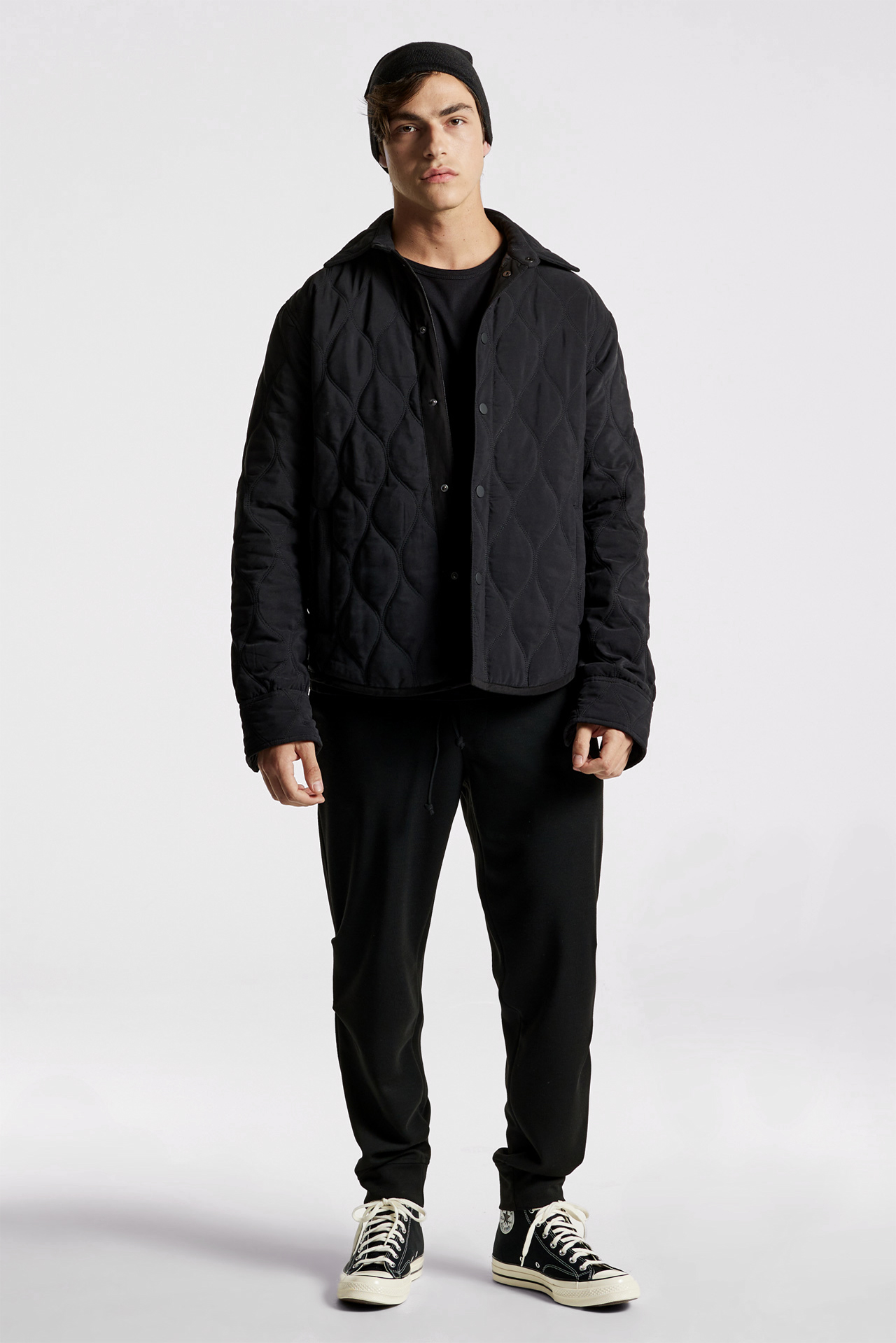 Mens quilted overshirt clearance