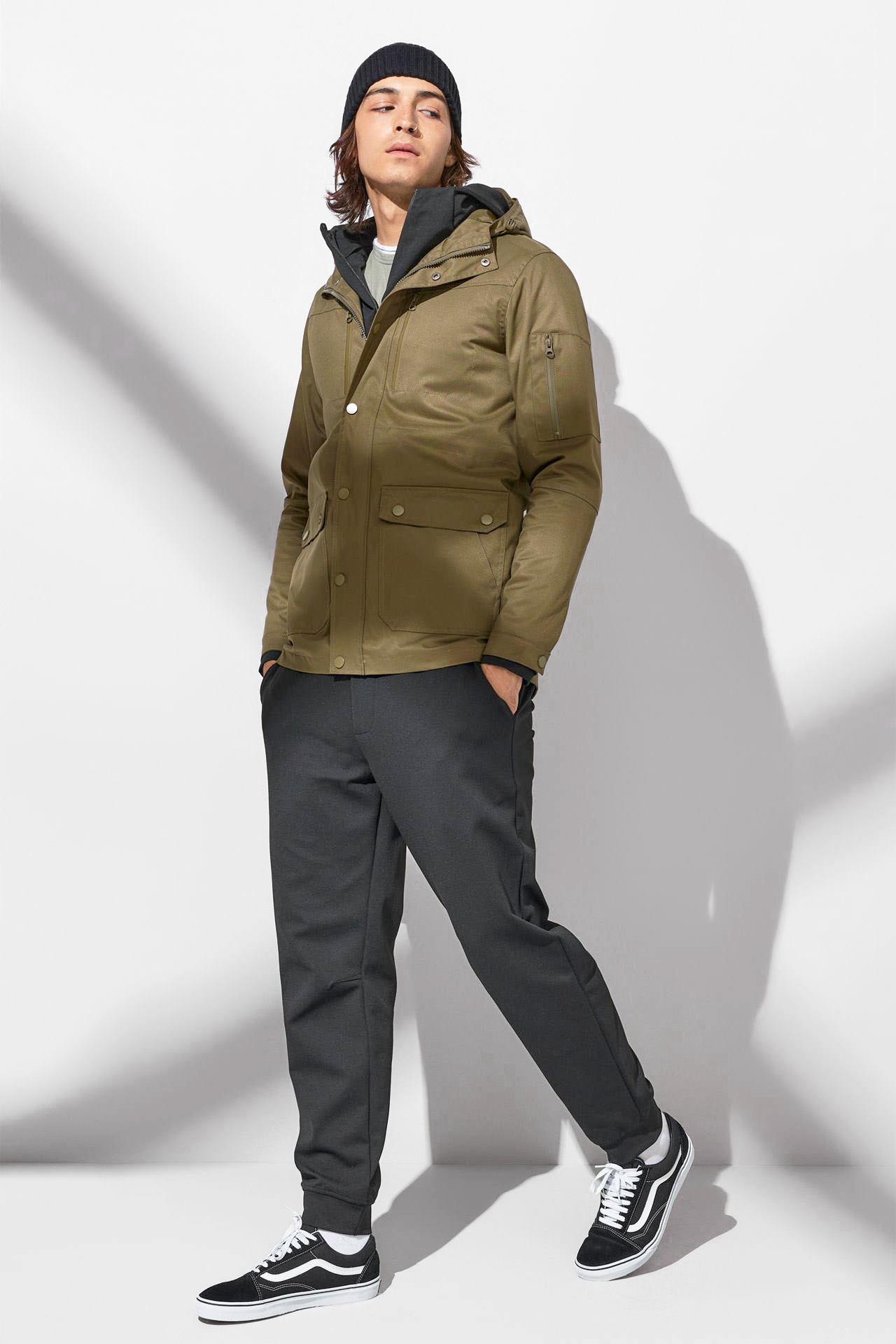 Khaki sales raincoat mens