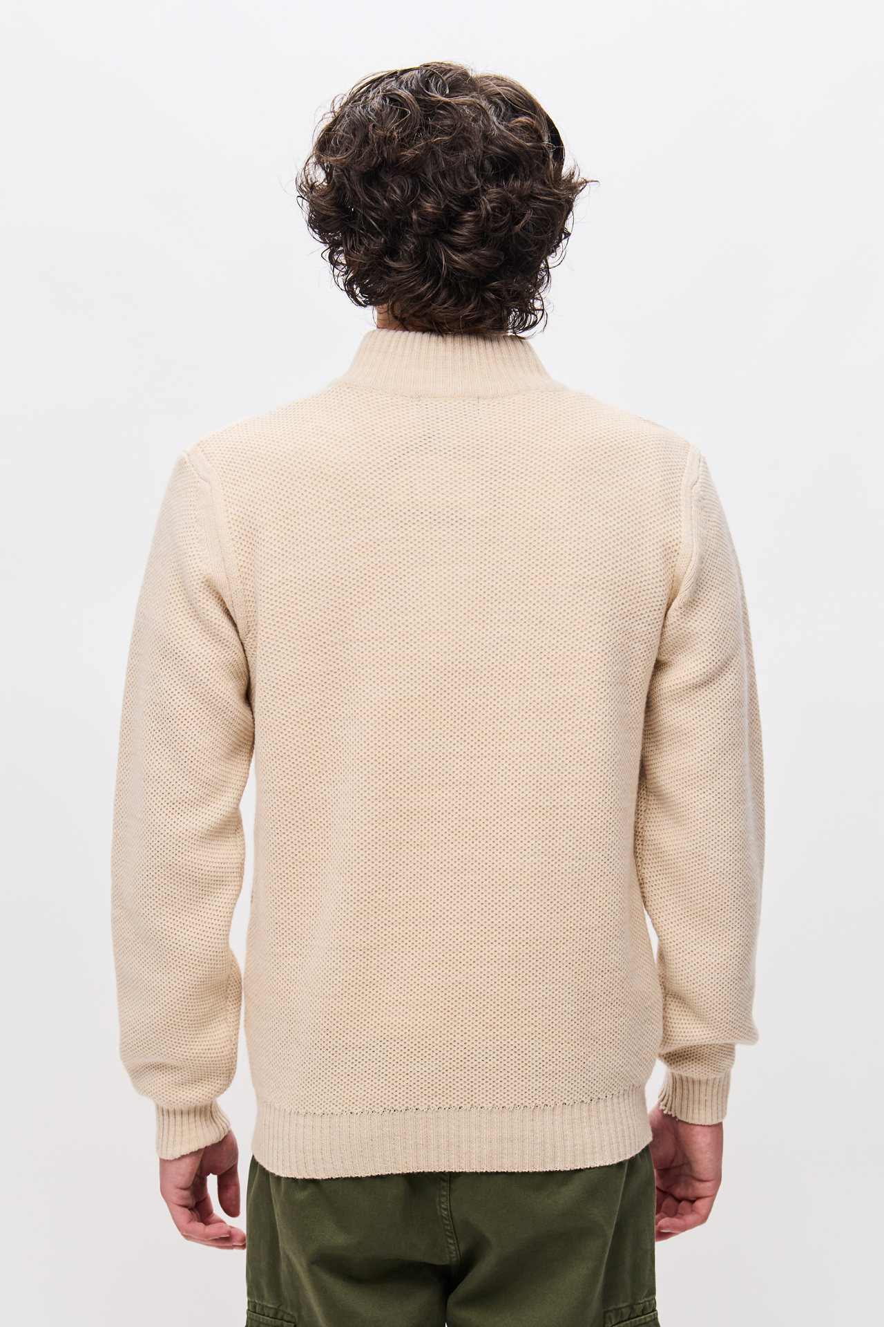 RELAXED HALF-ZIP SWEATER
