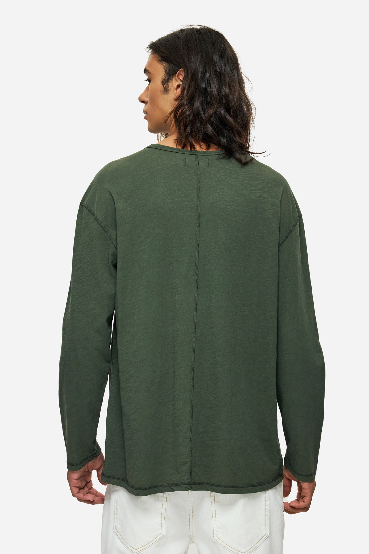 OVERSIZED LONGSLEEVE WITH RAW EDGES