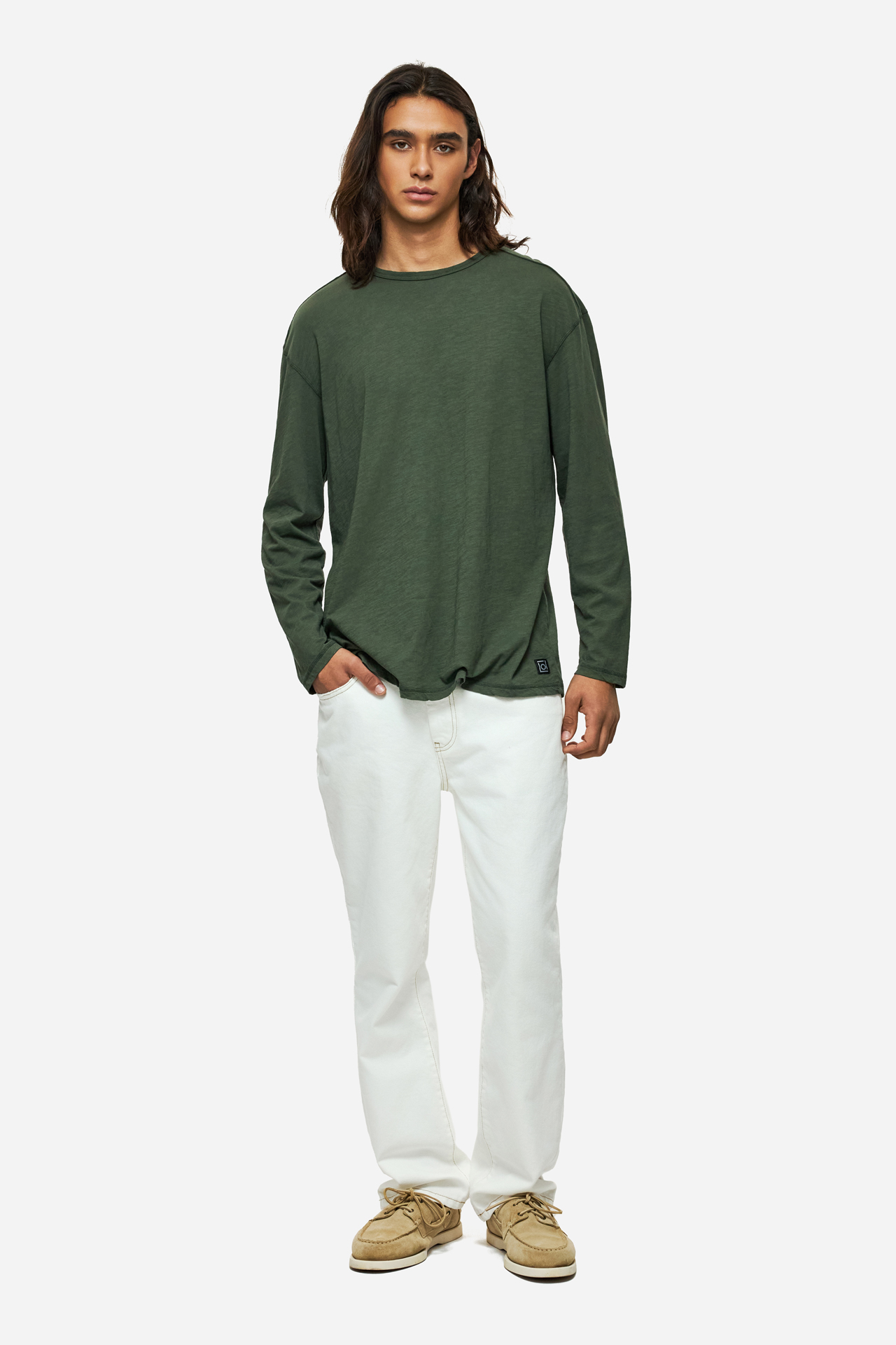 OVERSIZED LONGSLEEVE WITH RAW EDGES