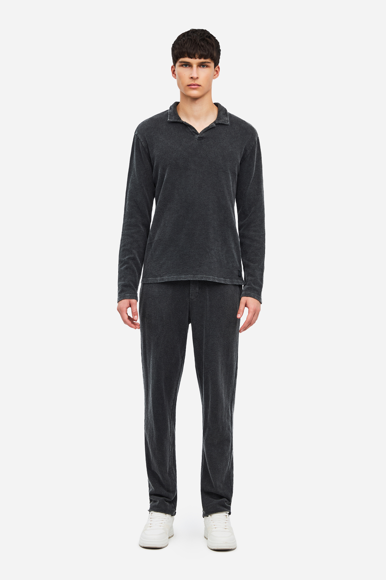 SLUB POLO LONGSLEEVE