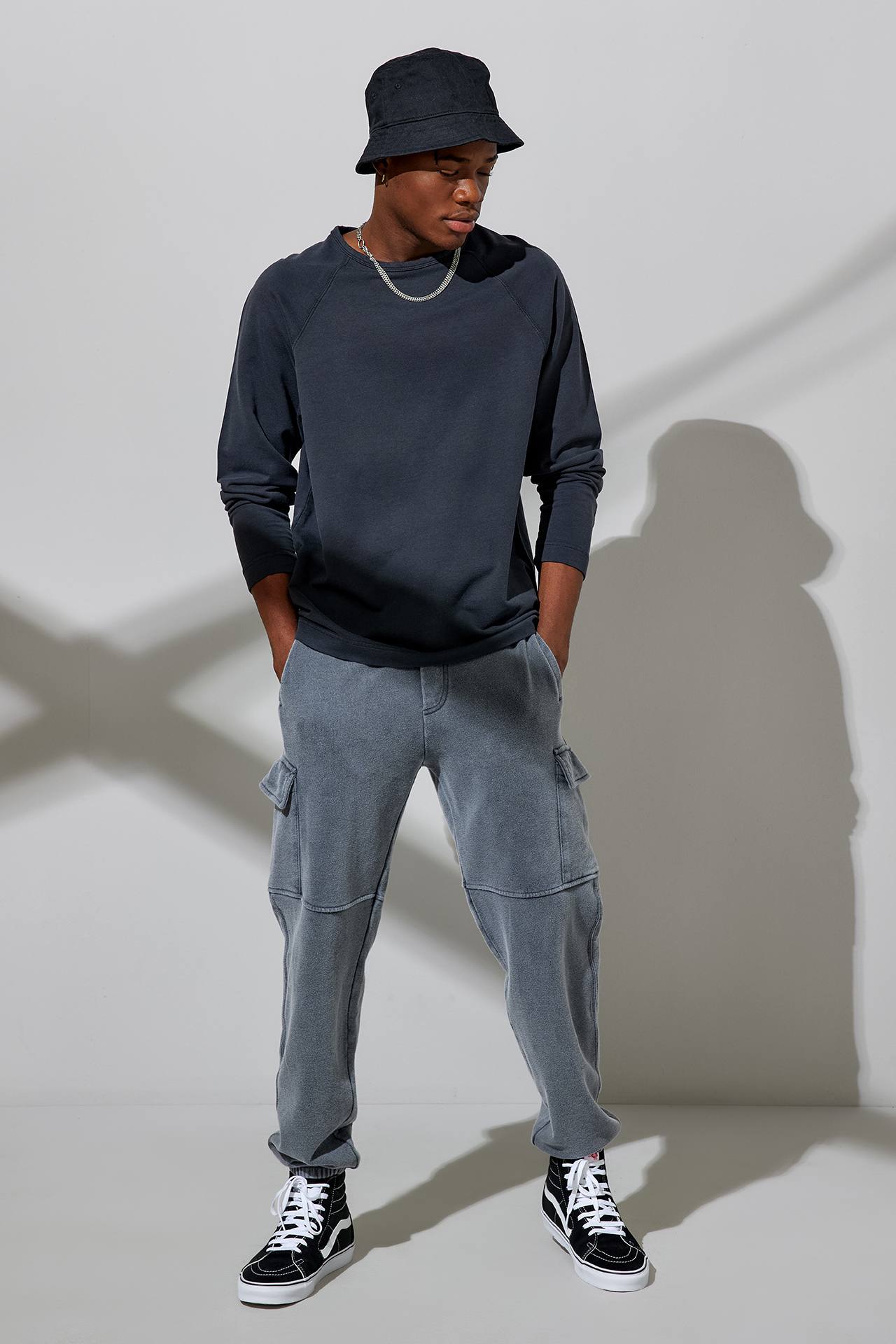 COTTON MODAL ACID RAGLAN LS
