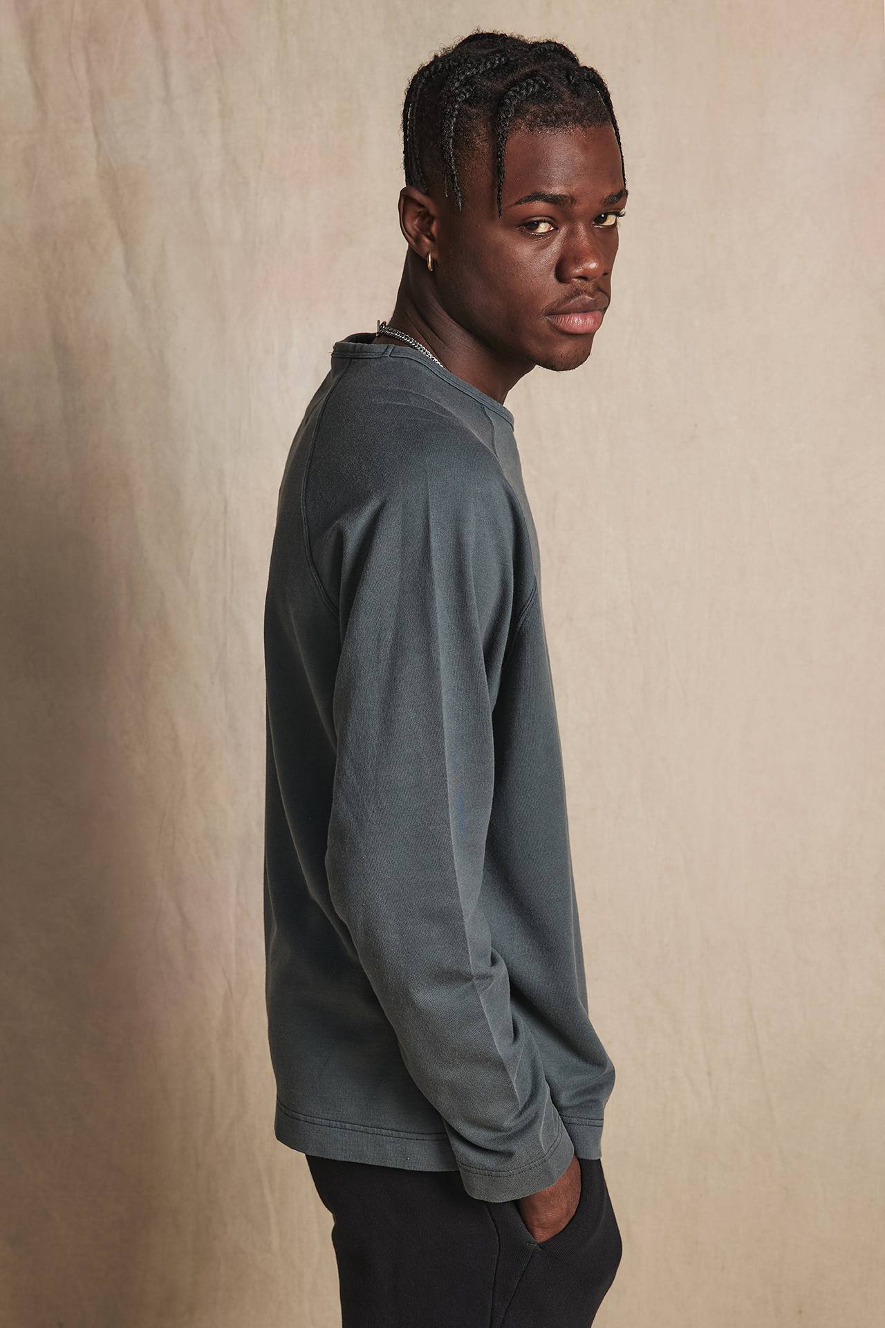 COTTON MODAL ACID RAGLAN LS