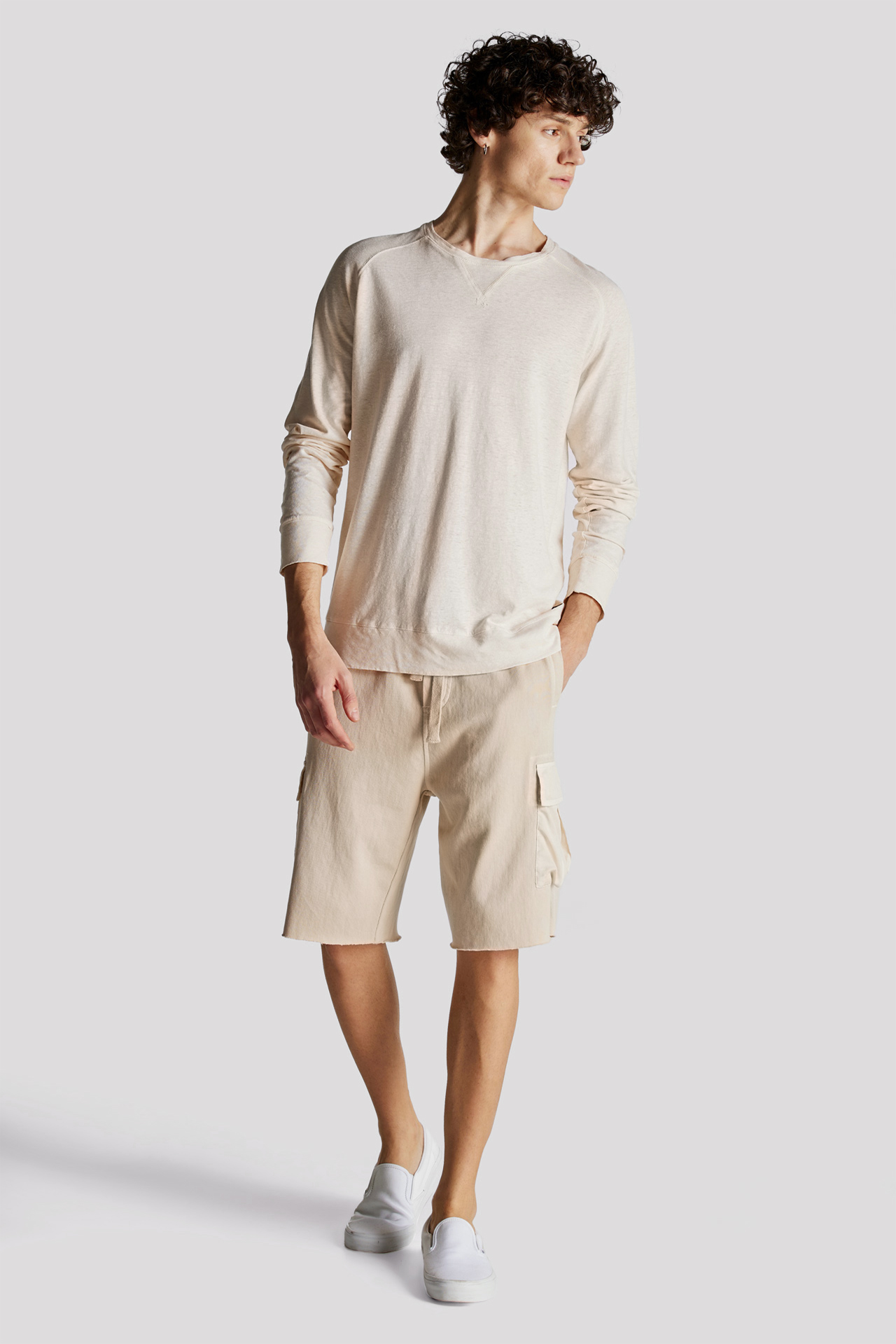 Linen Blend Regular Fit Longsleeve