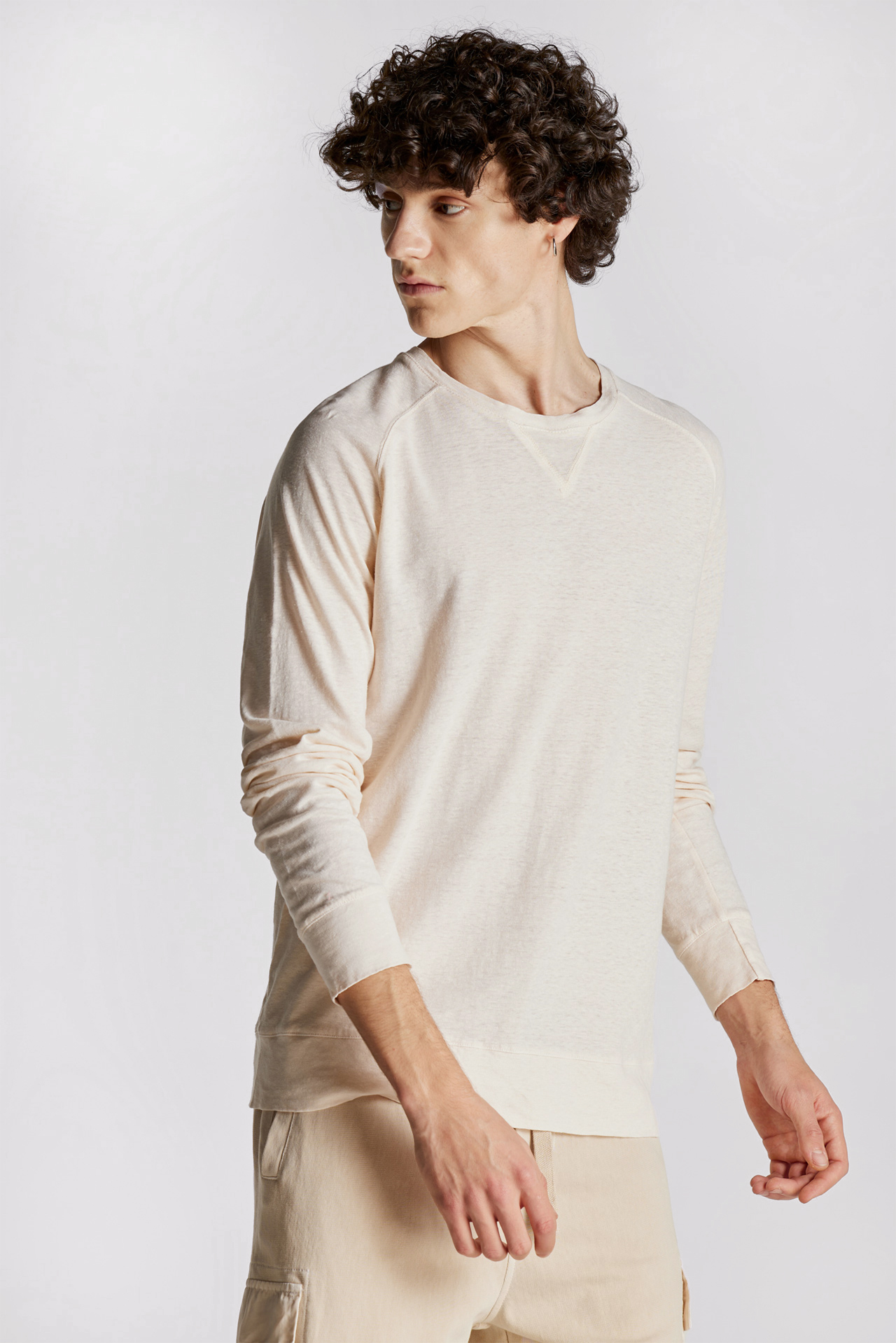 Linen Blend Regular Fit Longsleeve