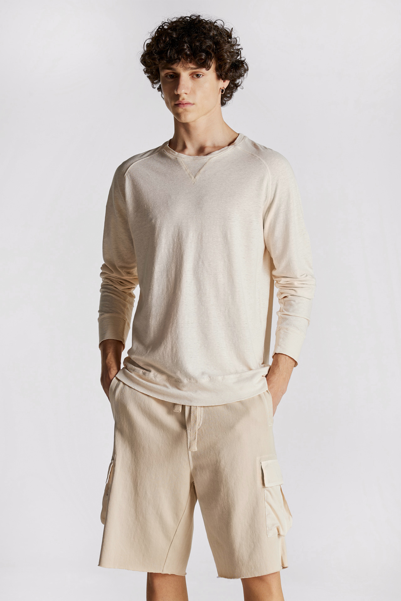 Linen Blend Regular Fit Longsleeve