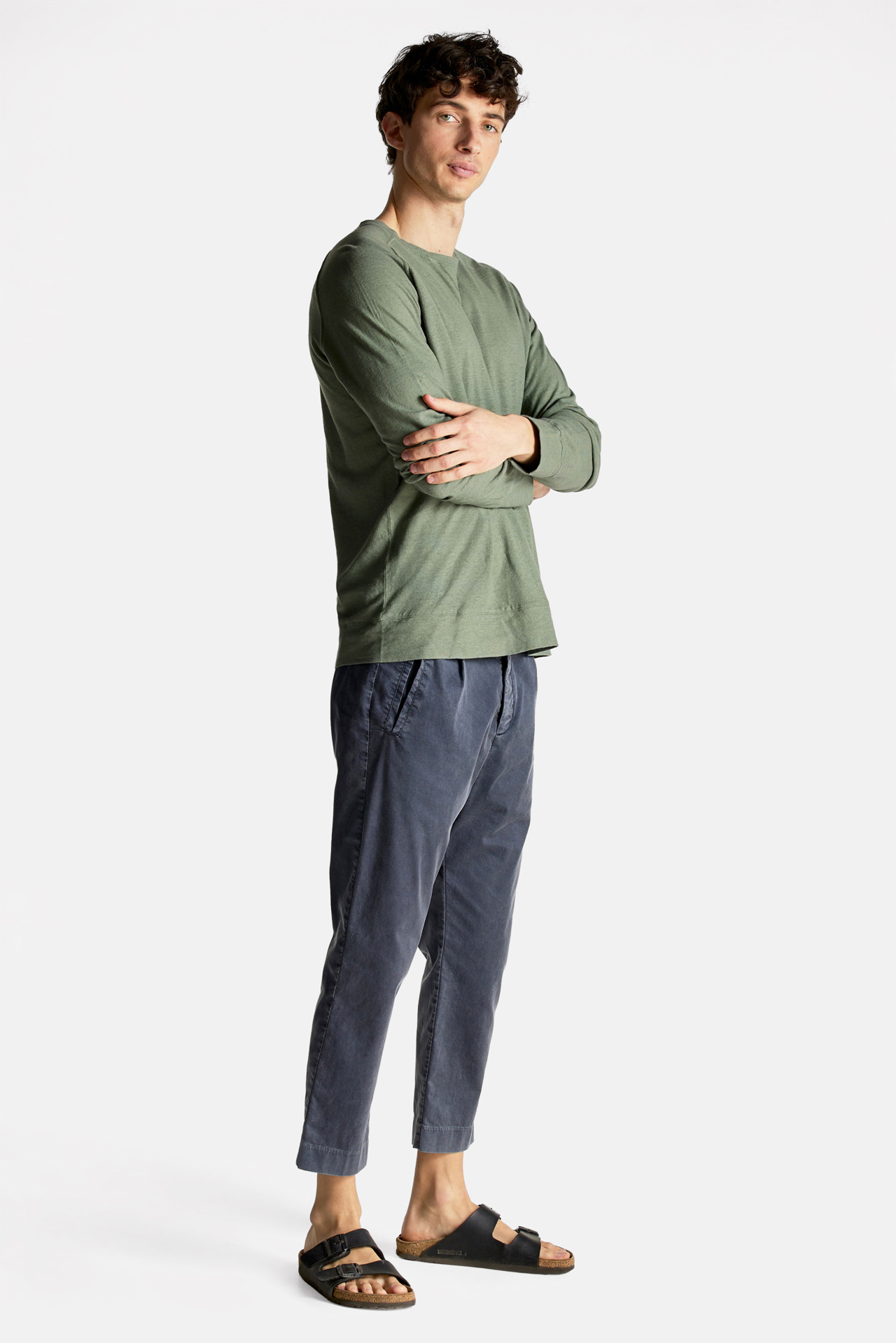 Linen Blend Regular Fit Longsleeve