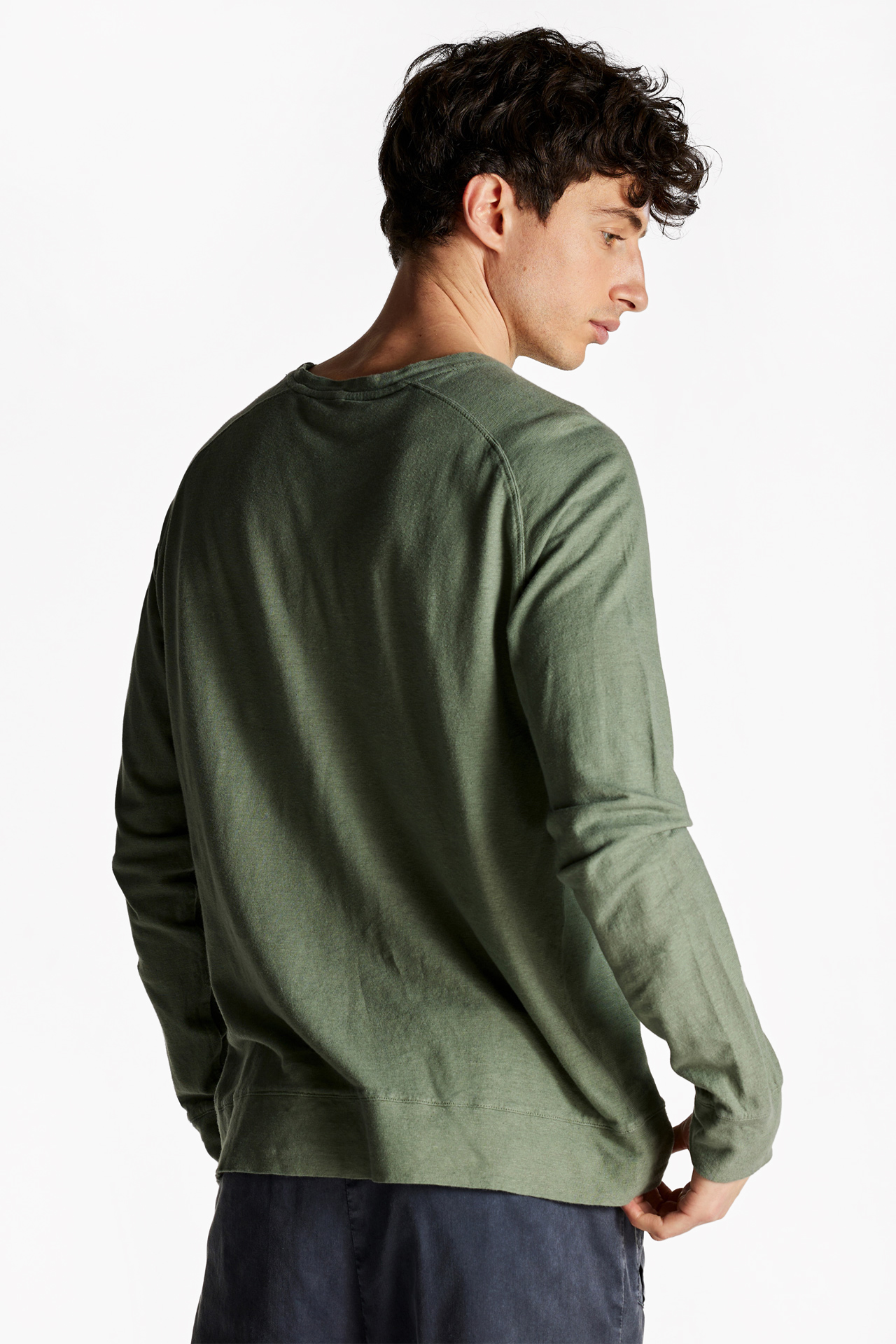 Linen Blend Regular Fit Longsleeve