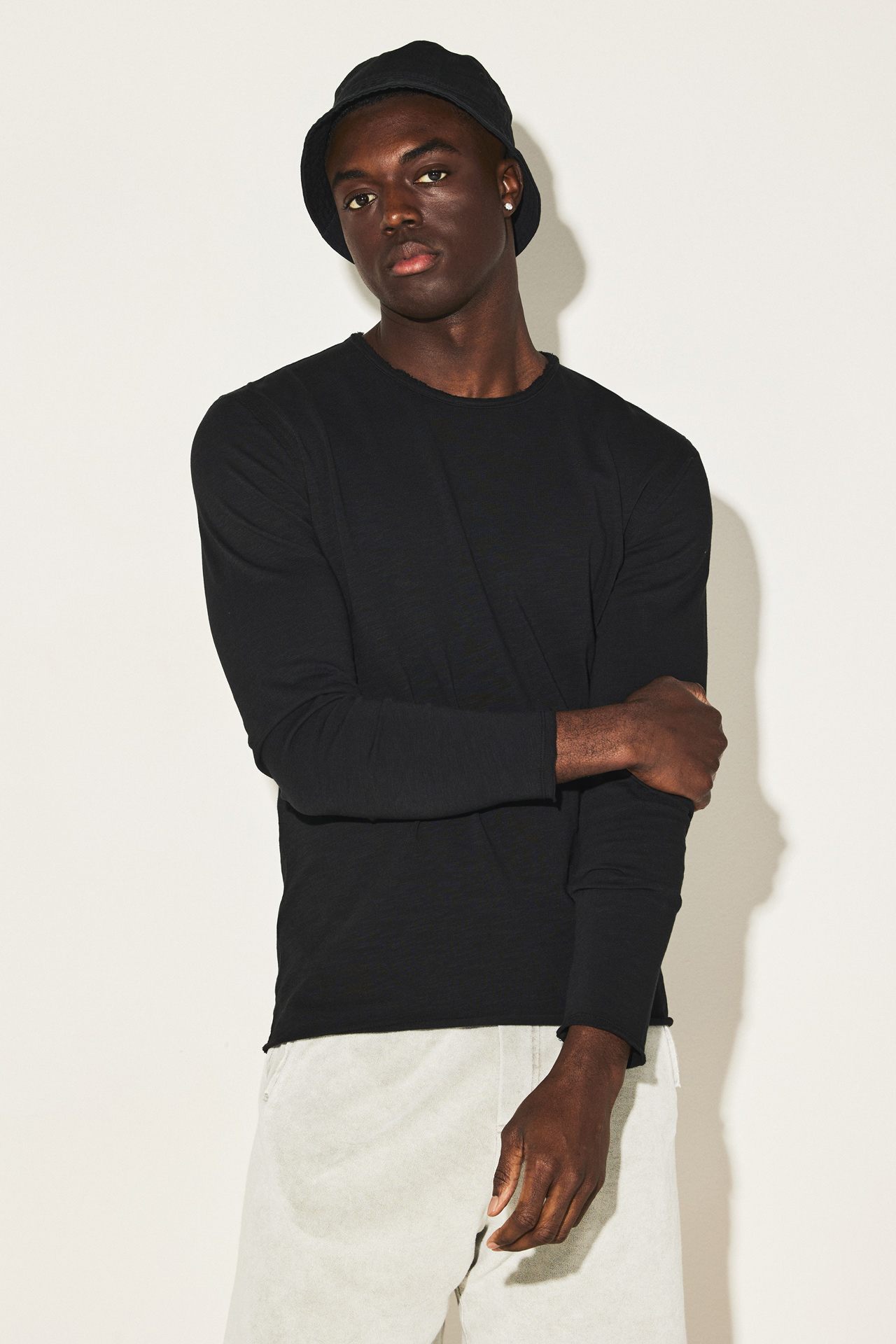 HEAVY SLUB JERSEY RAW CUT
