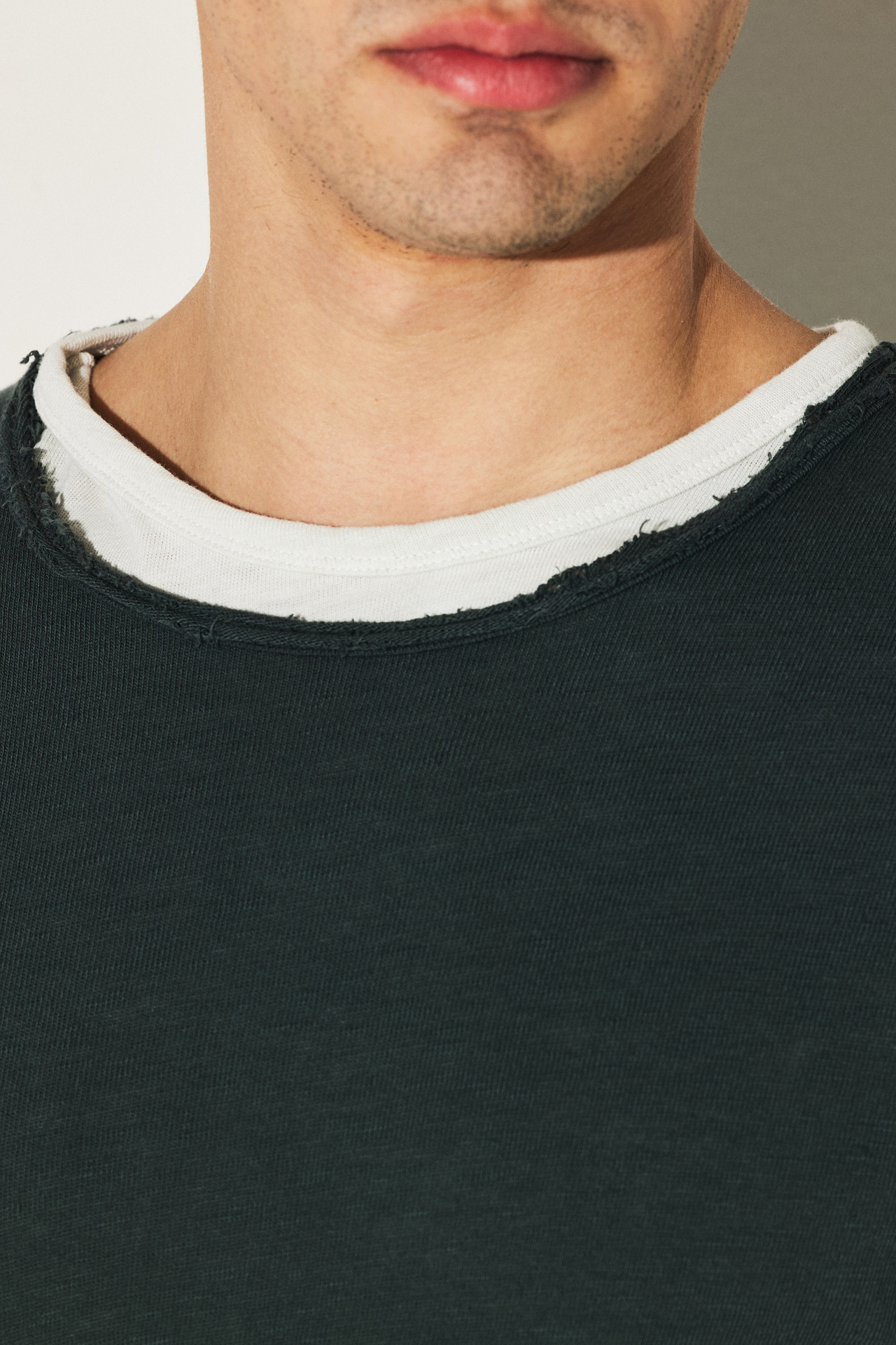 HEAVY SLUB JERSEY RAW CUT