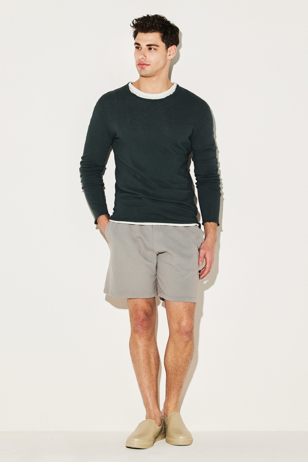 HEAVY SLUB JERSEY RAW CUT