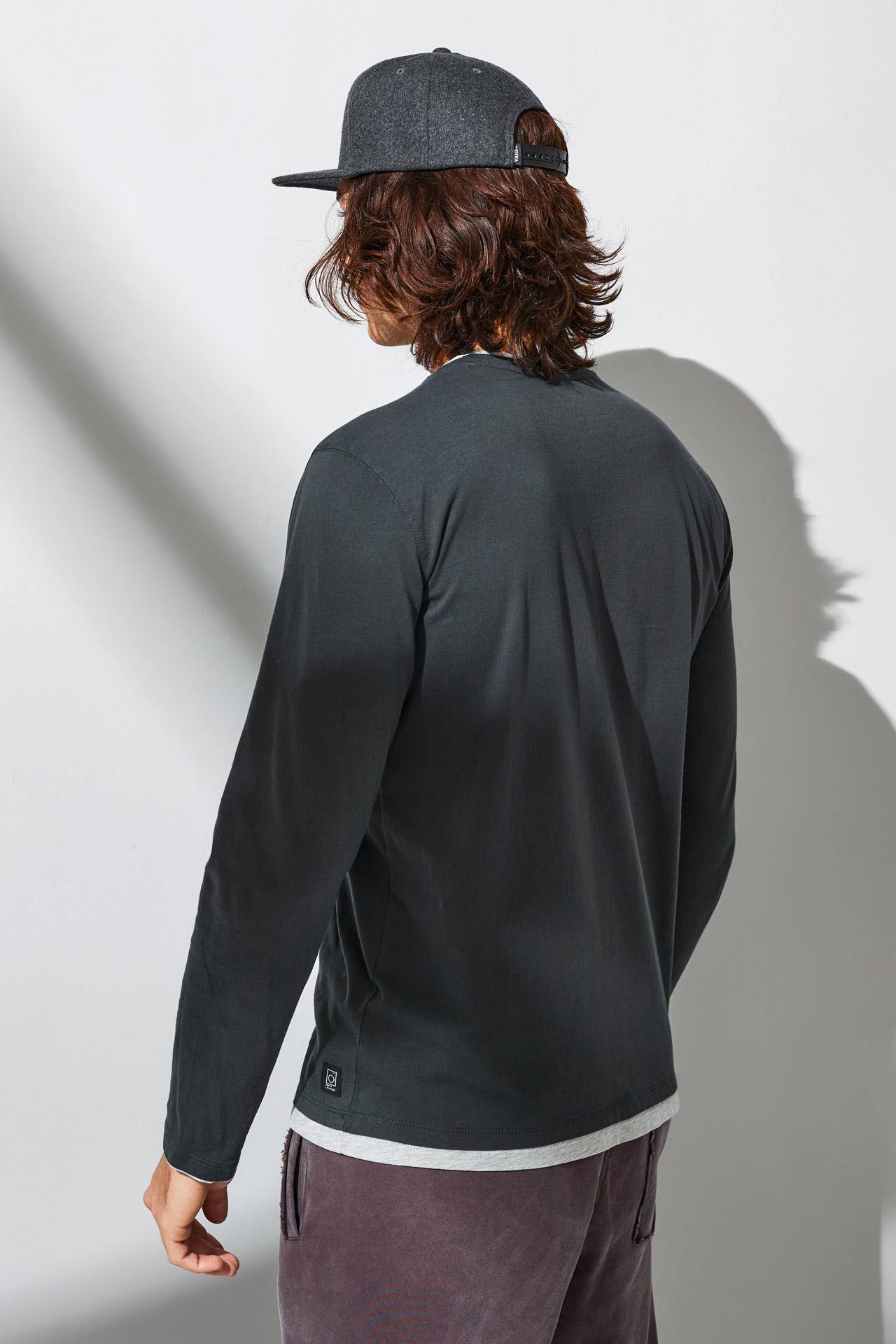 ORGANIC CONTRAST HEM LS