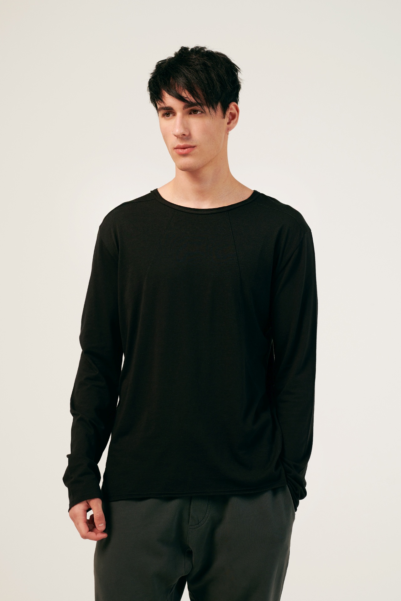 MODAL VERTICAL STITCHES LONGSLEEVE