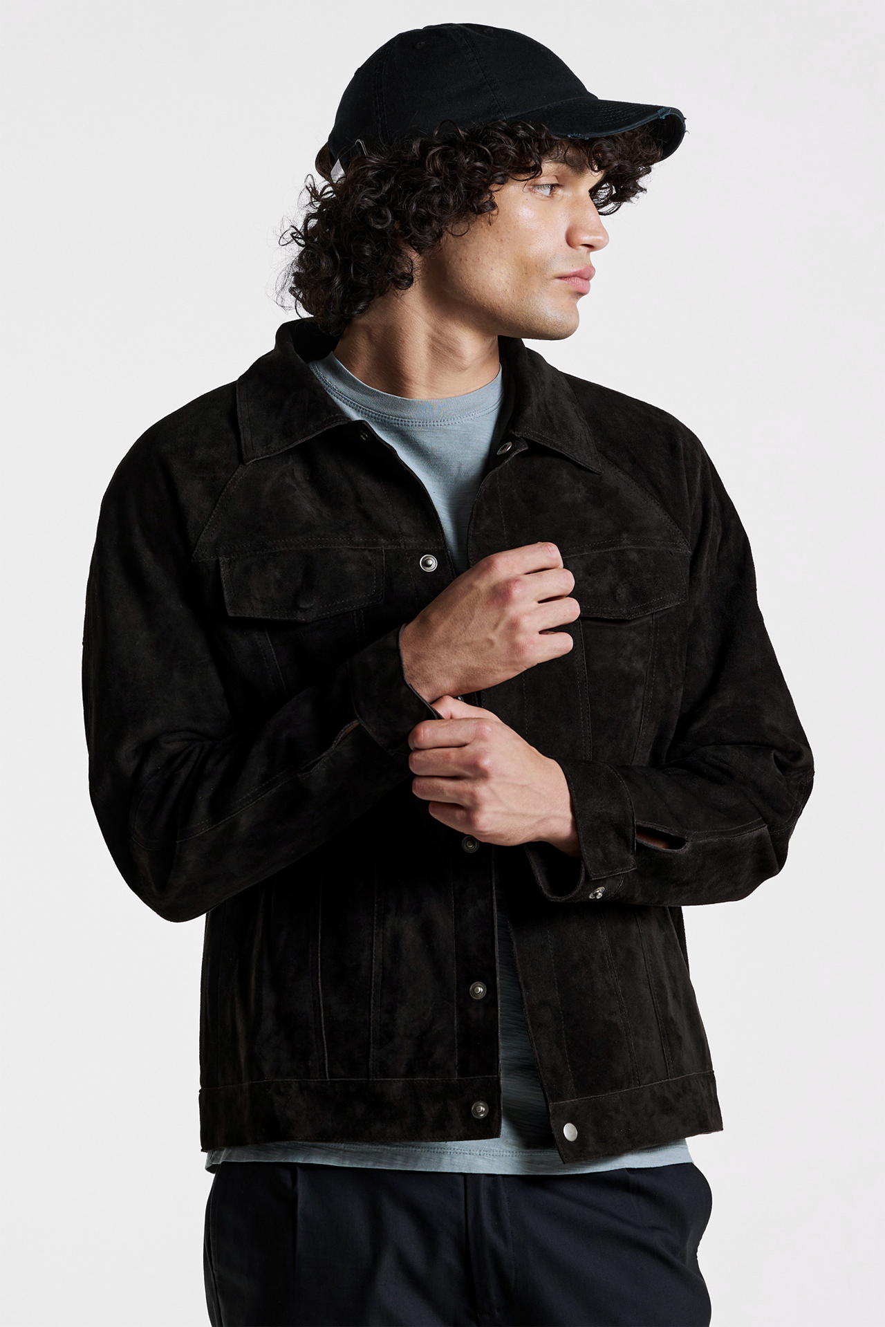 Suede Trucker Jacket