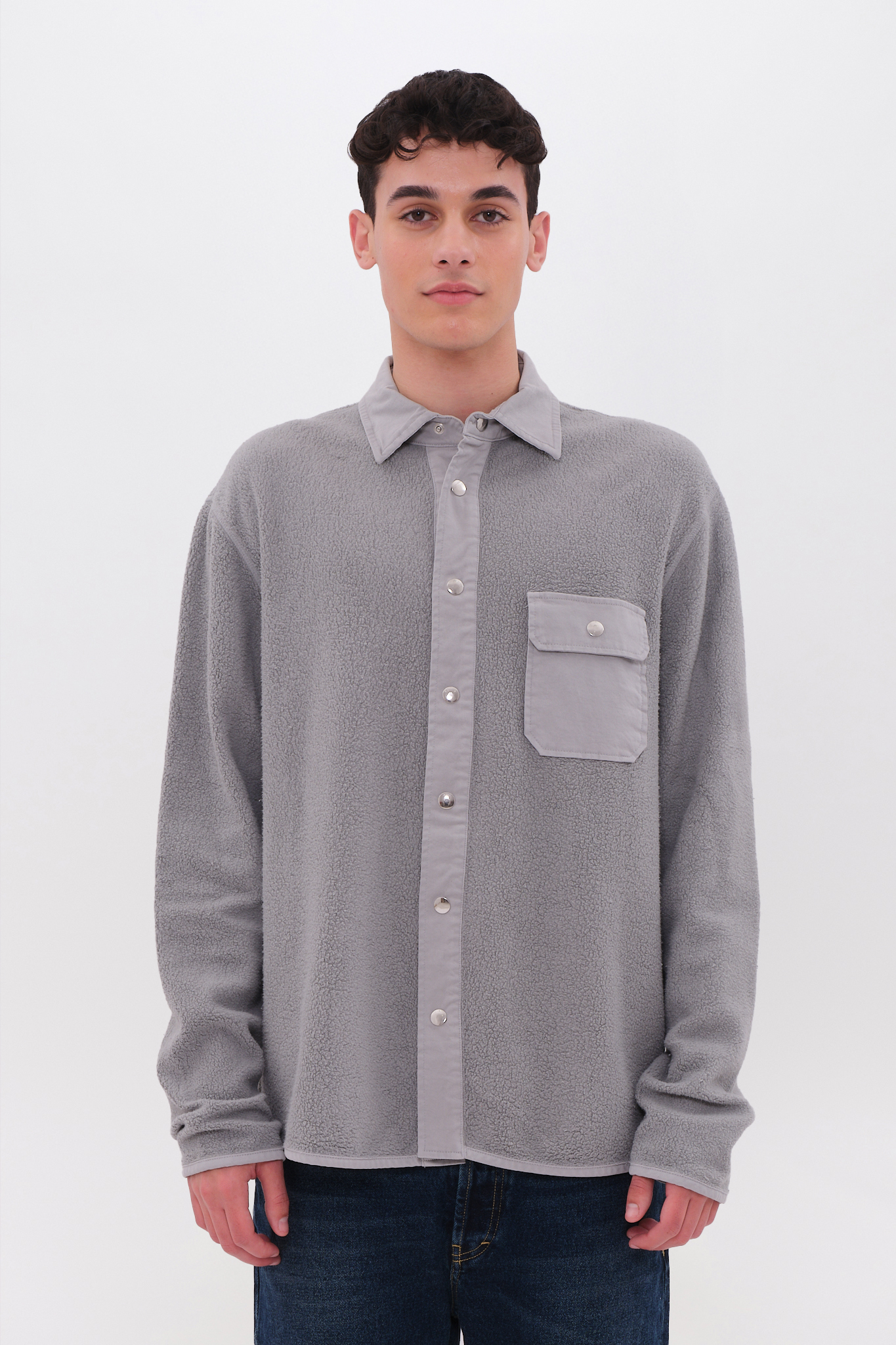Teddy Contrast Overshirt