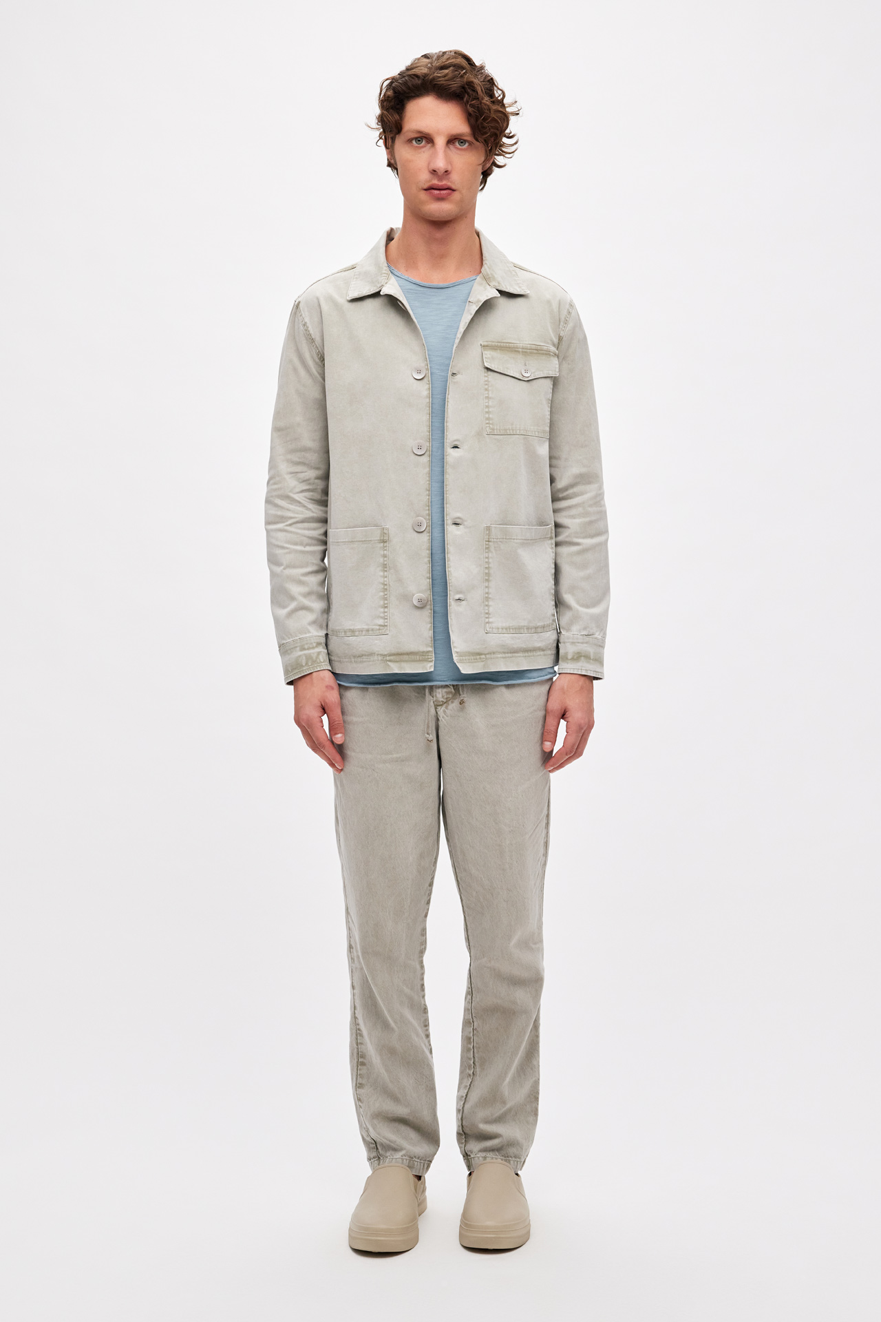 Front Pockets Overshirt