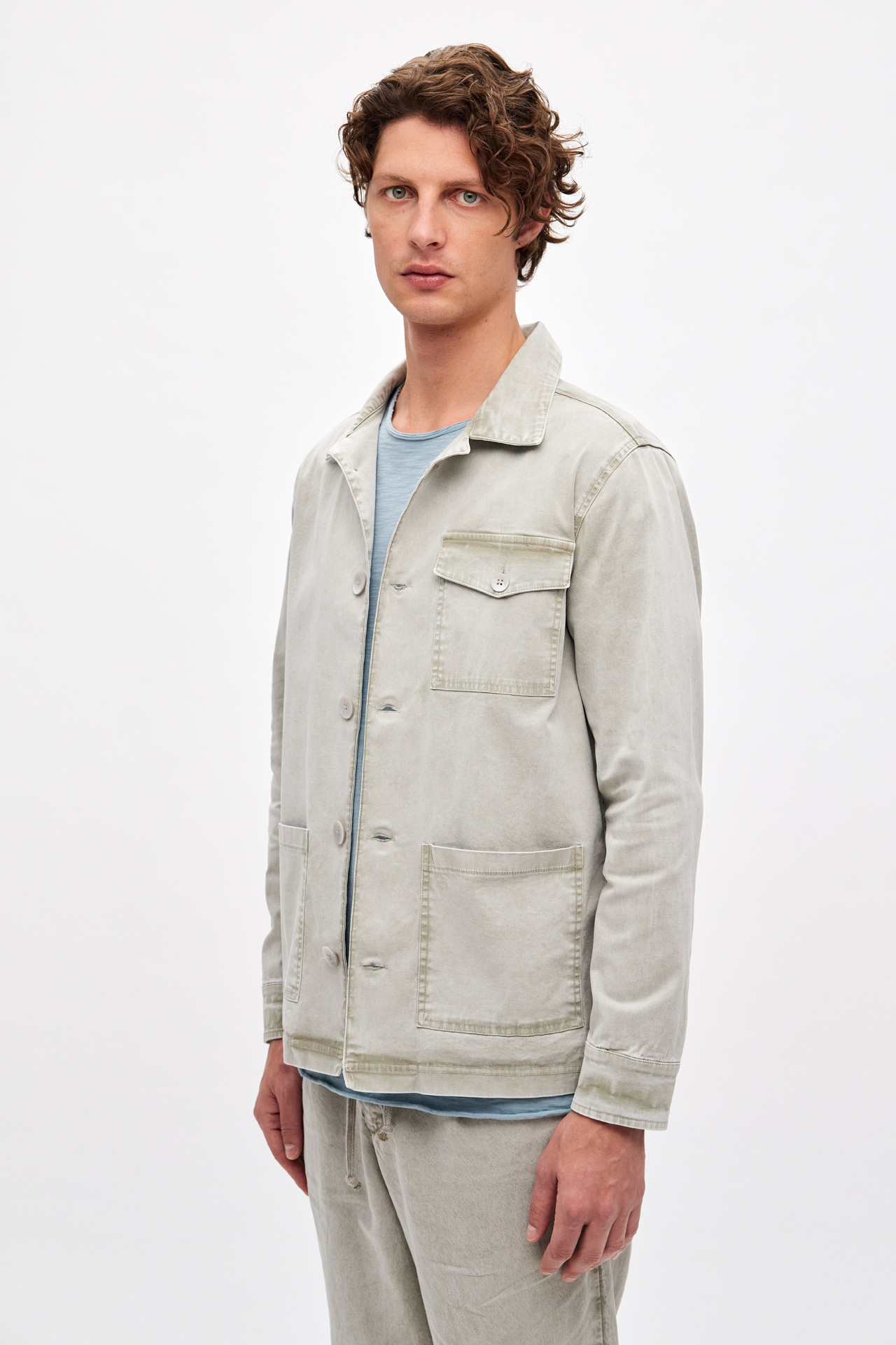 Front Pockets Overshirt