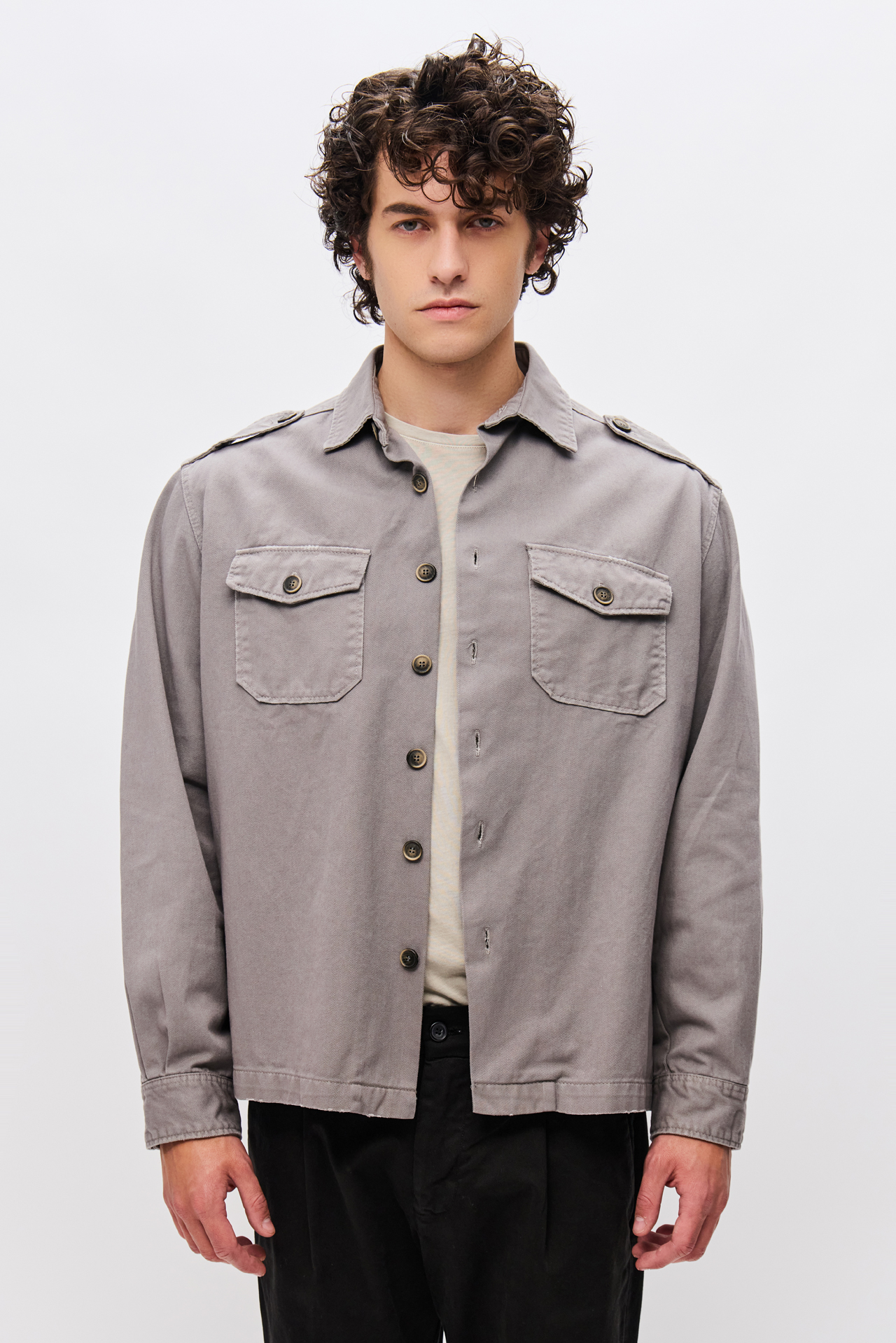 RELAXED MILITARY OVERSHIRT