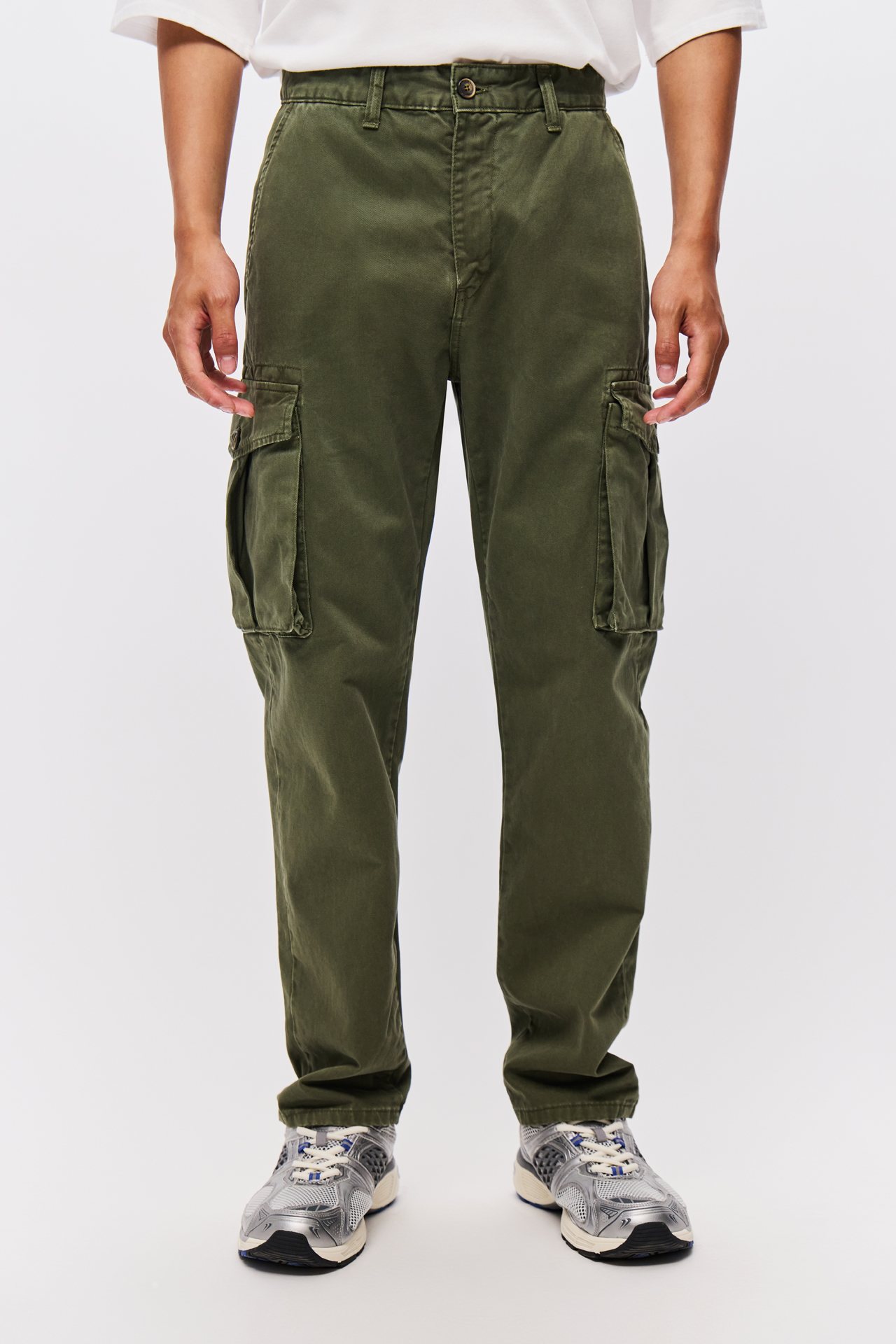 Cargo tapered trousers deals