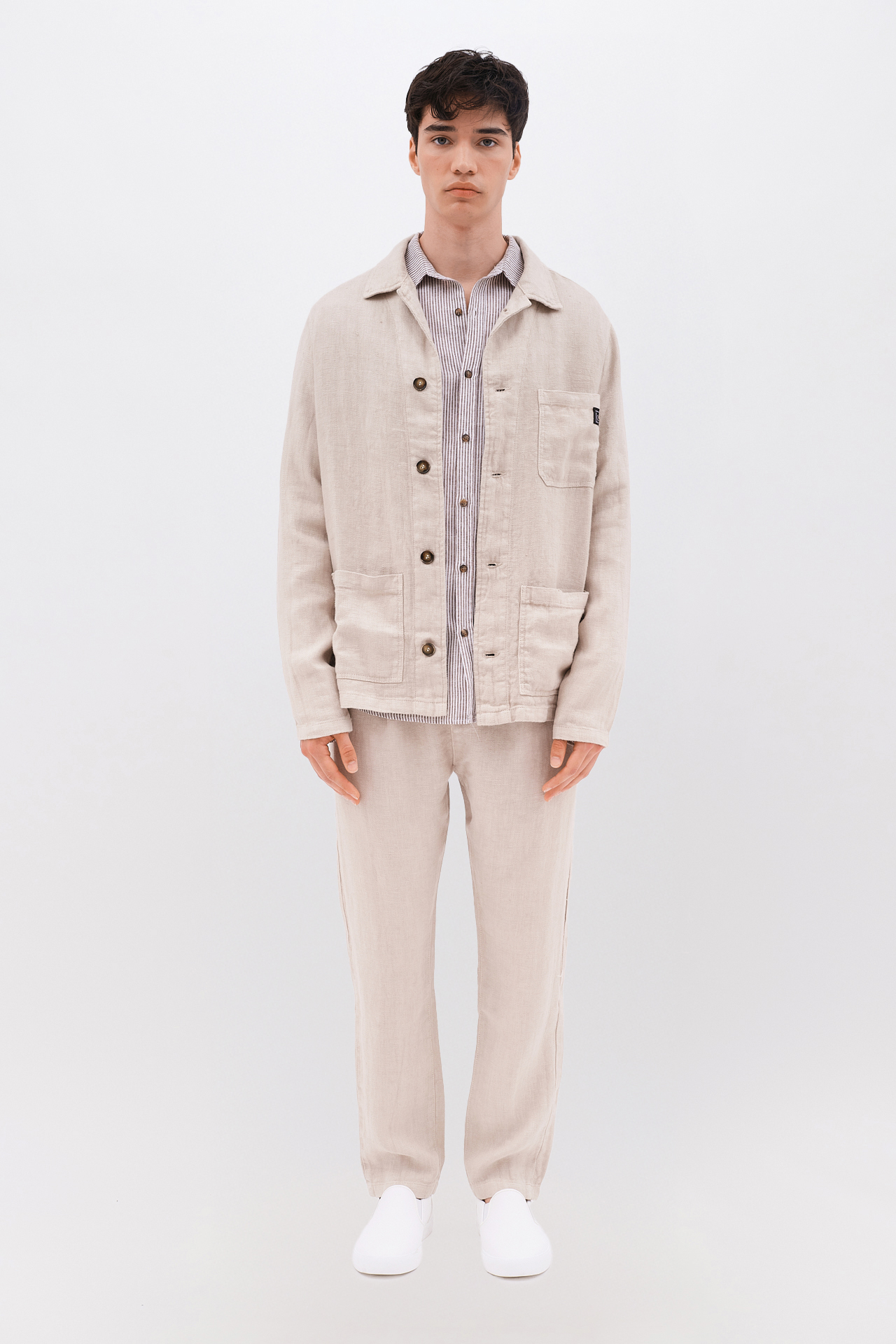 LINEN PANTS WITH PLEATS