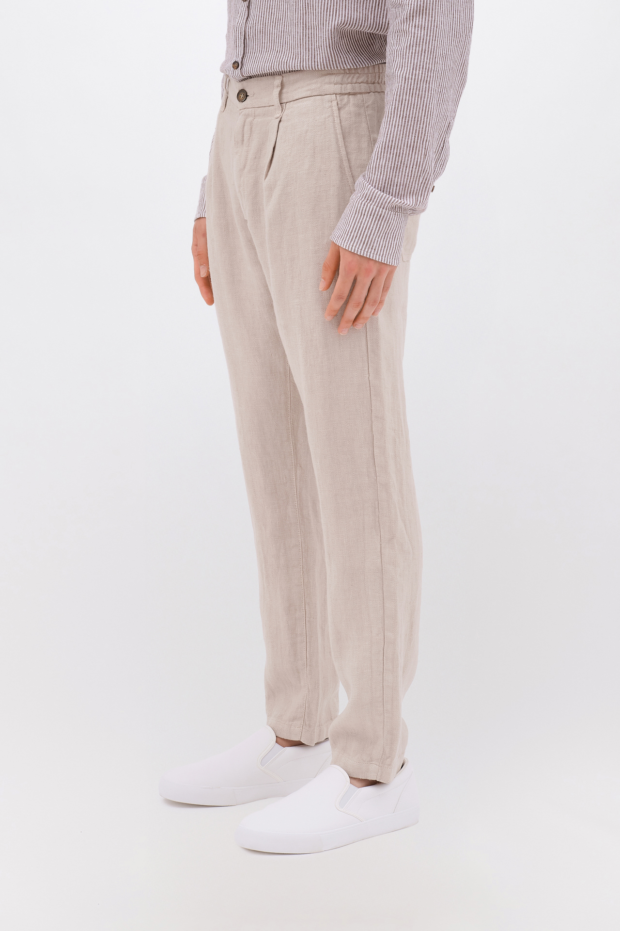 LINEN PANTS WITH PLEATS