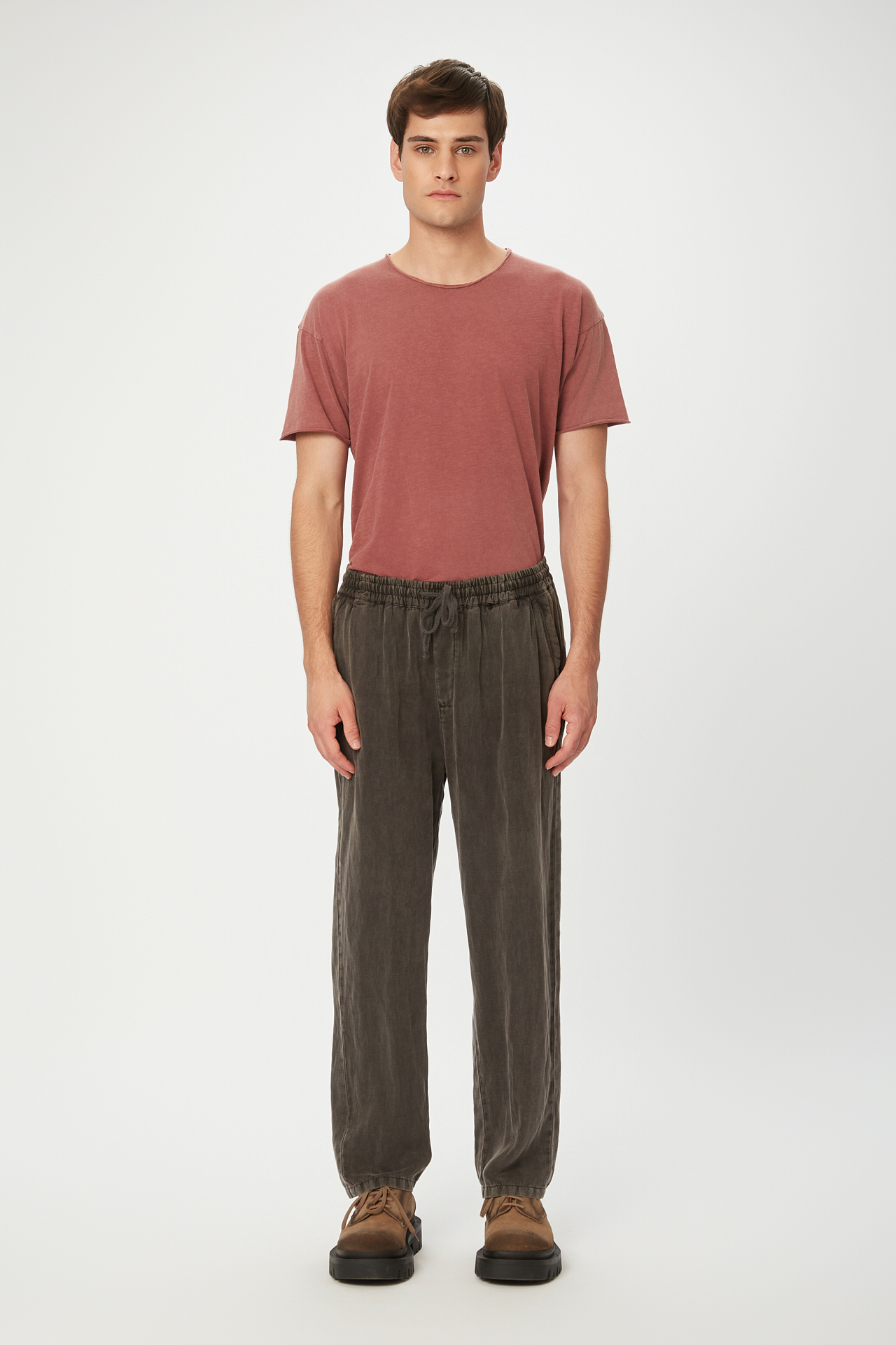 TENCEL LINEN DRAWSTRING PANTS
