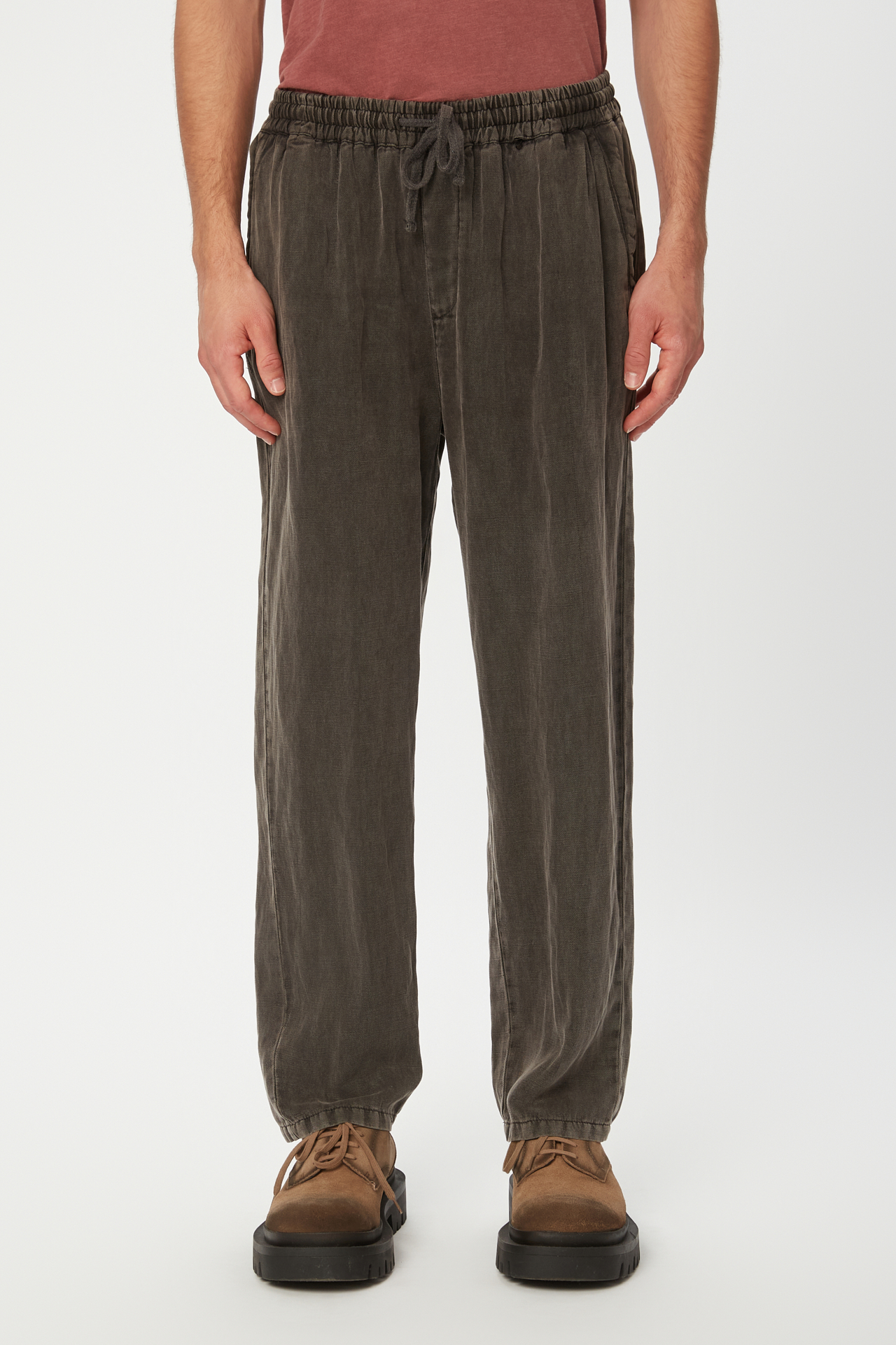 TENCEL LINEN DRAWSTRING PANTS
