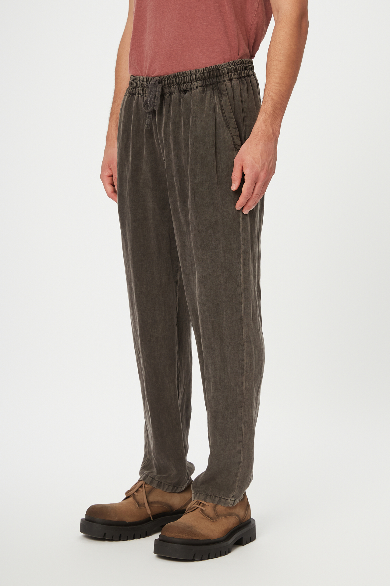TENCEL LINEN DRAWSTRING PANTS