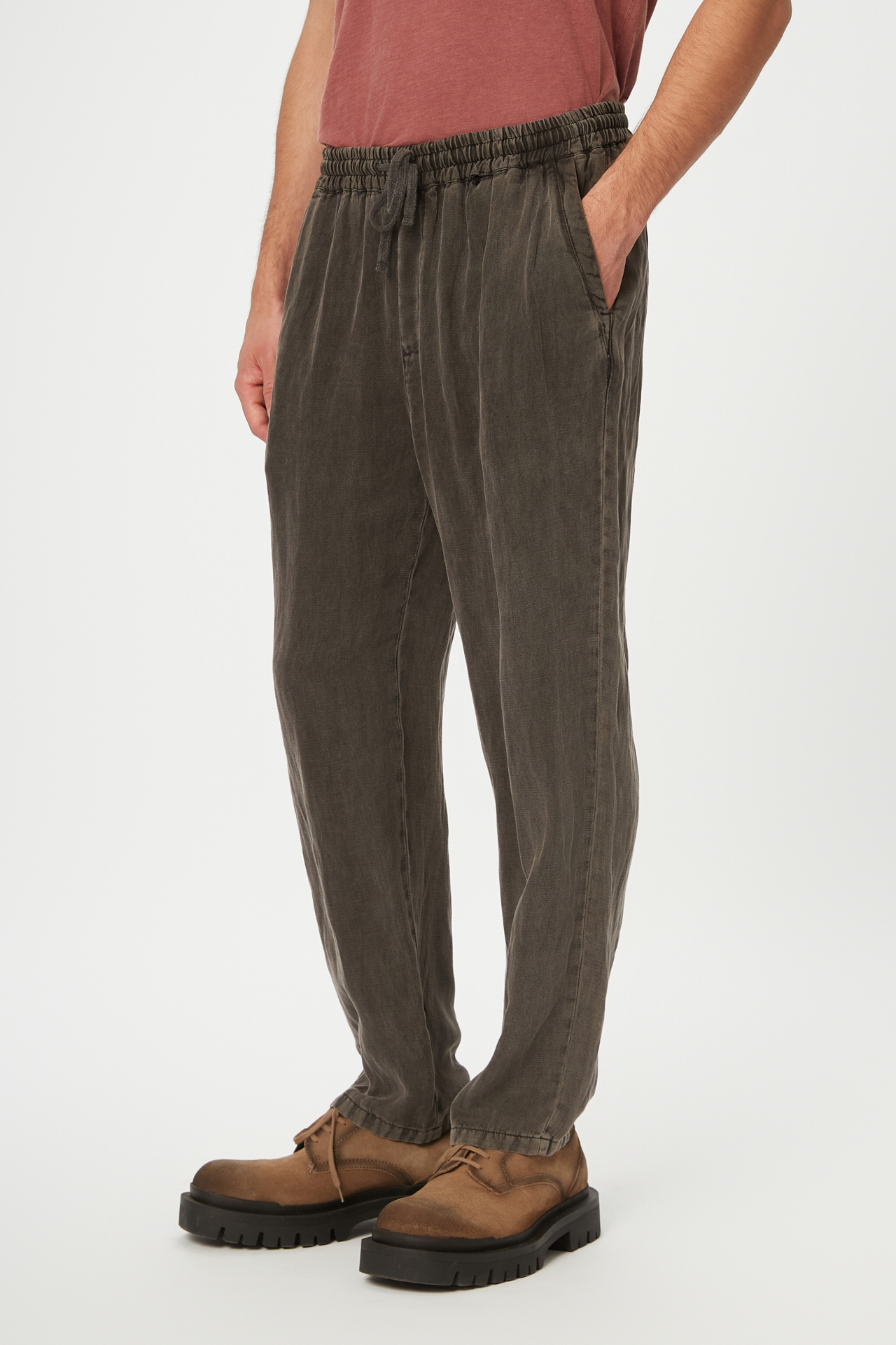 TENCEL LINEN DRAWSTRING PANTS