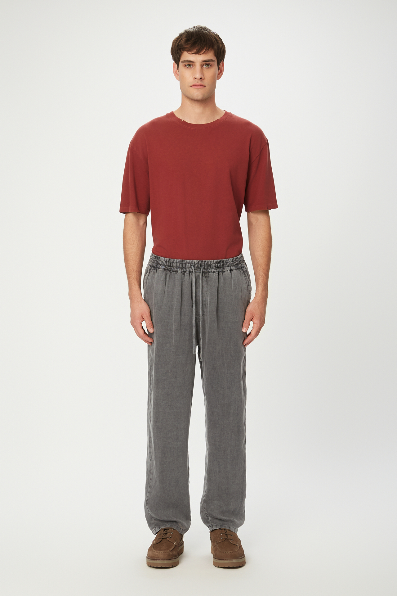 TENCEL LINEN DRAWSTRING PANTS
