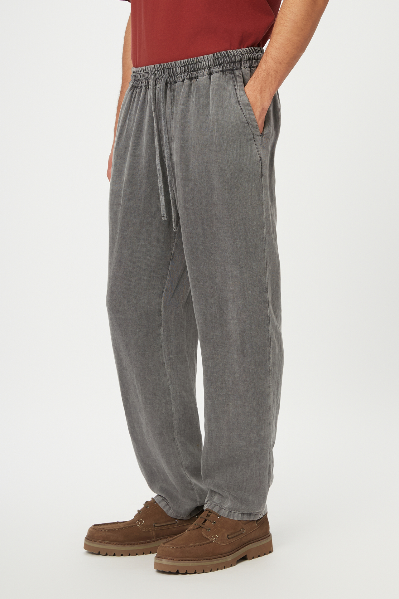 TENCEL LINEN DRAWSTRING PANTS
