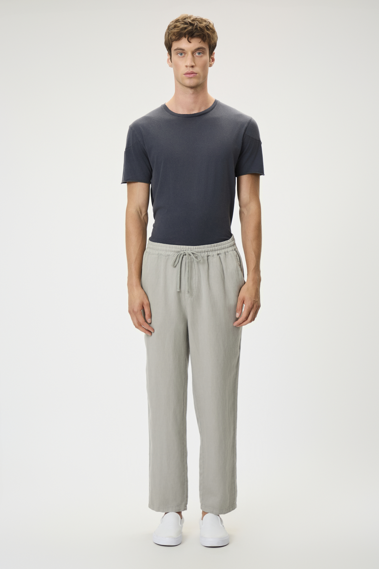 TENCEL LINEN DRAWSTRING PANTS
