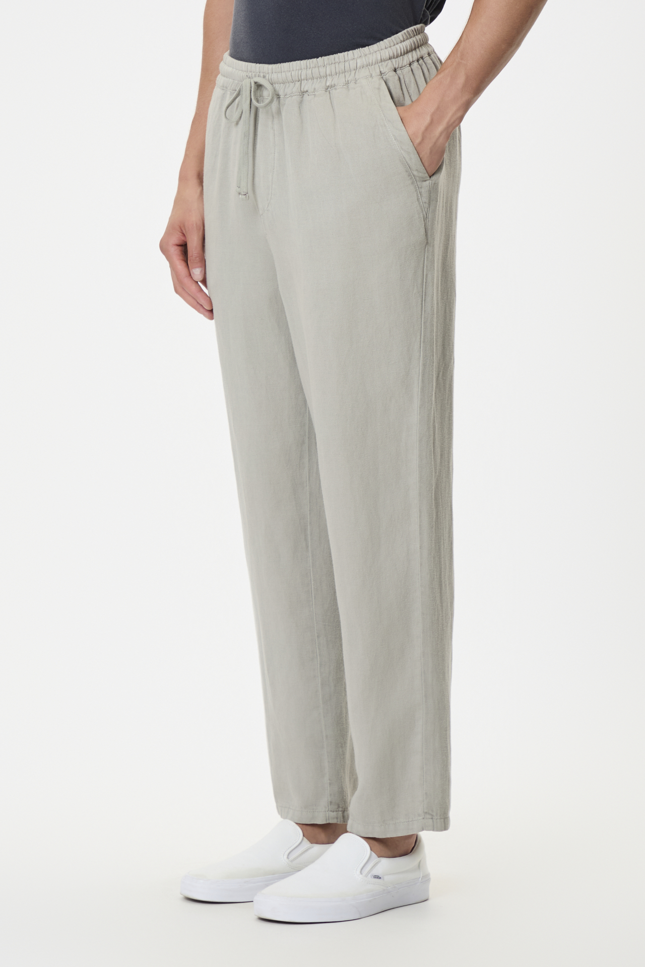 TENCEL LINEN DRAWSTRING PANTS
