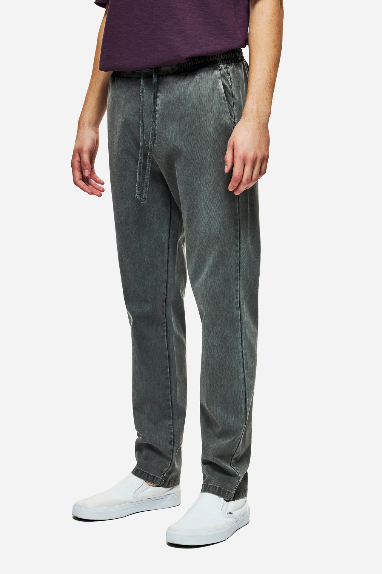 TAPERED PANTS WITH DRAWSTRING