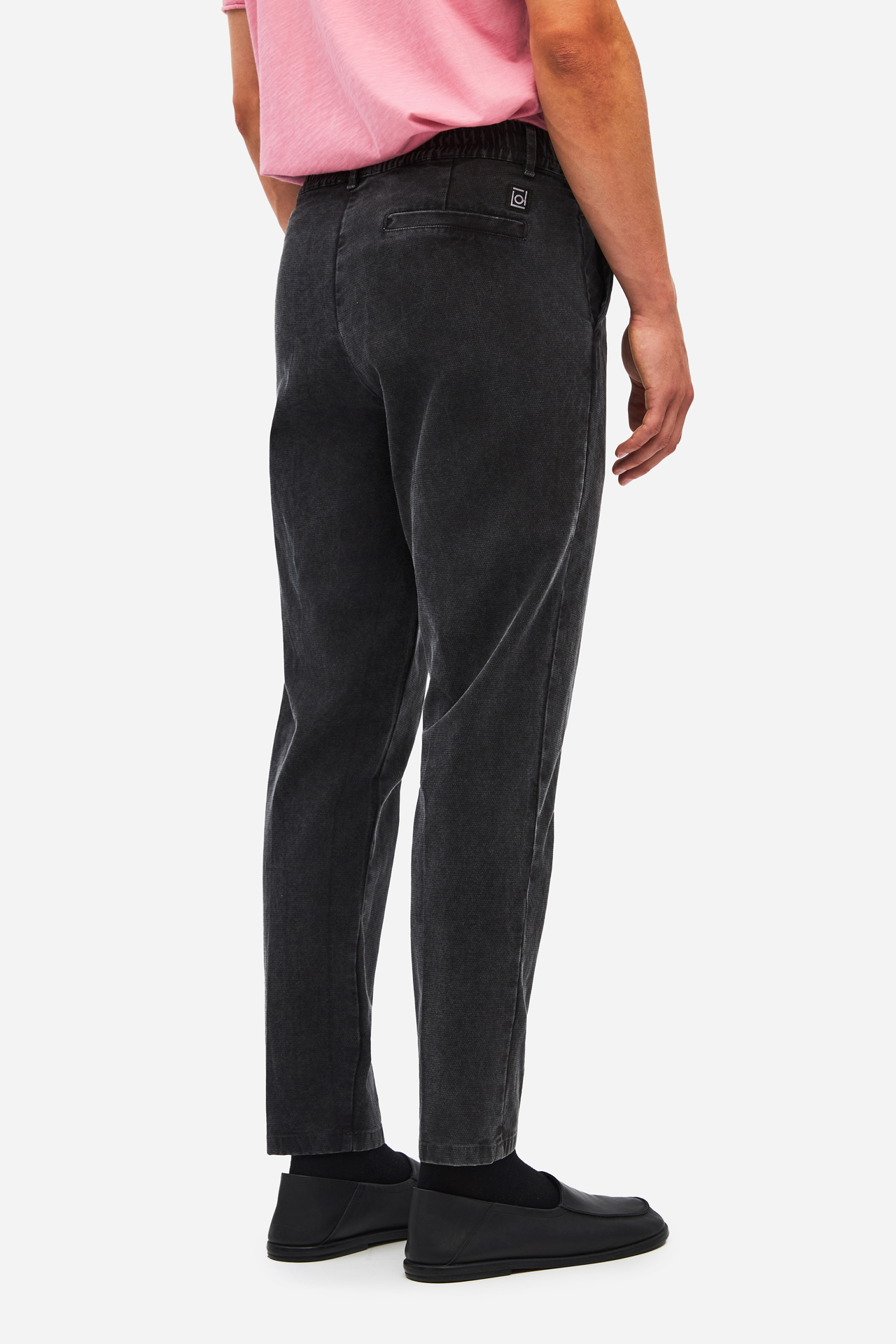 PIQUET PLEATED PANTS