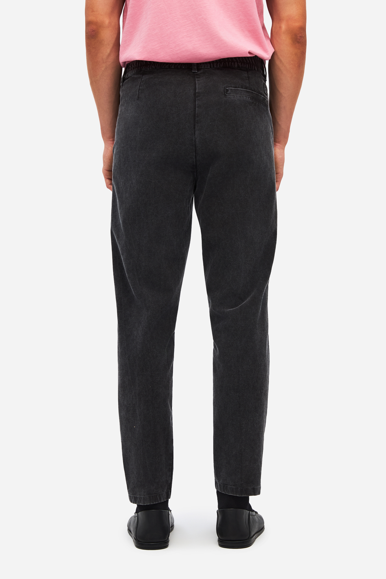 PIQUET PLEATED PANTS