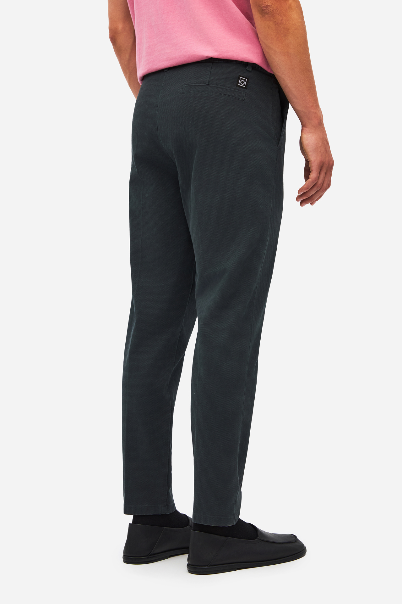PIQUET PLEATED PANTS