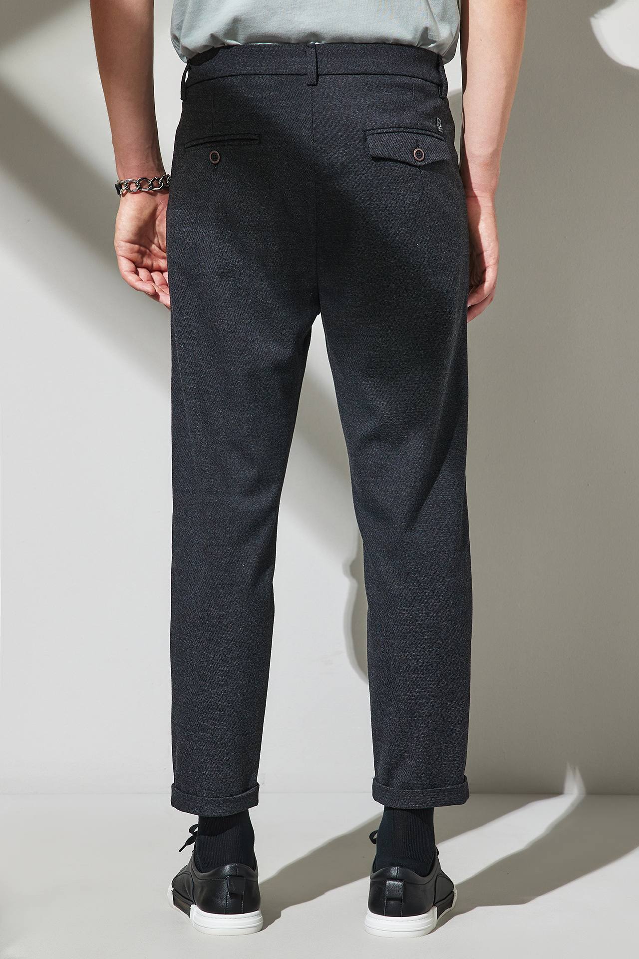 ROLLED HEM PLEATED CHINOS