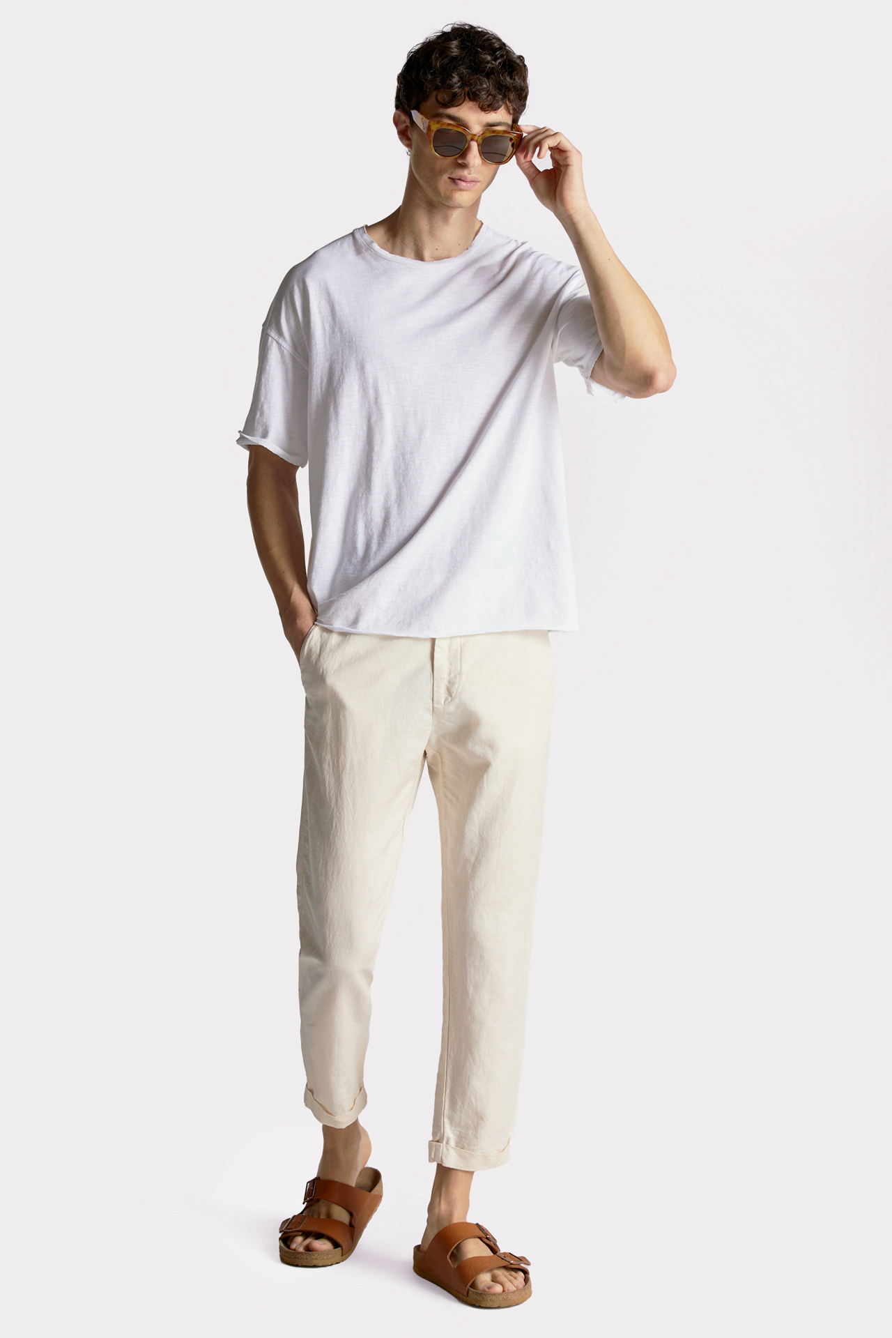 Linen Blend Chino Trouser