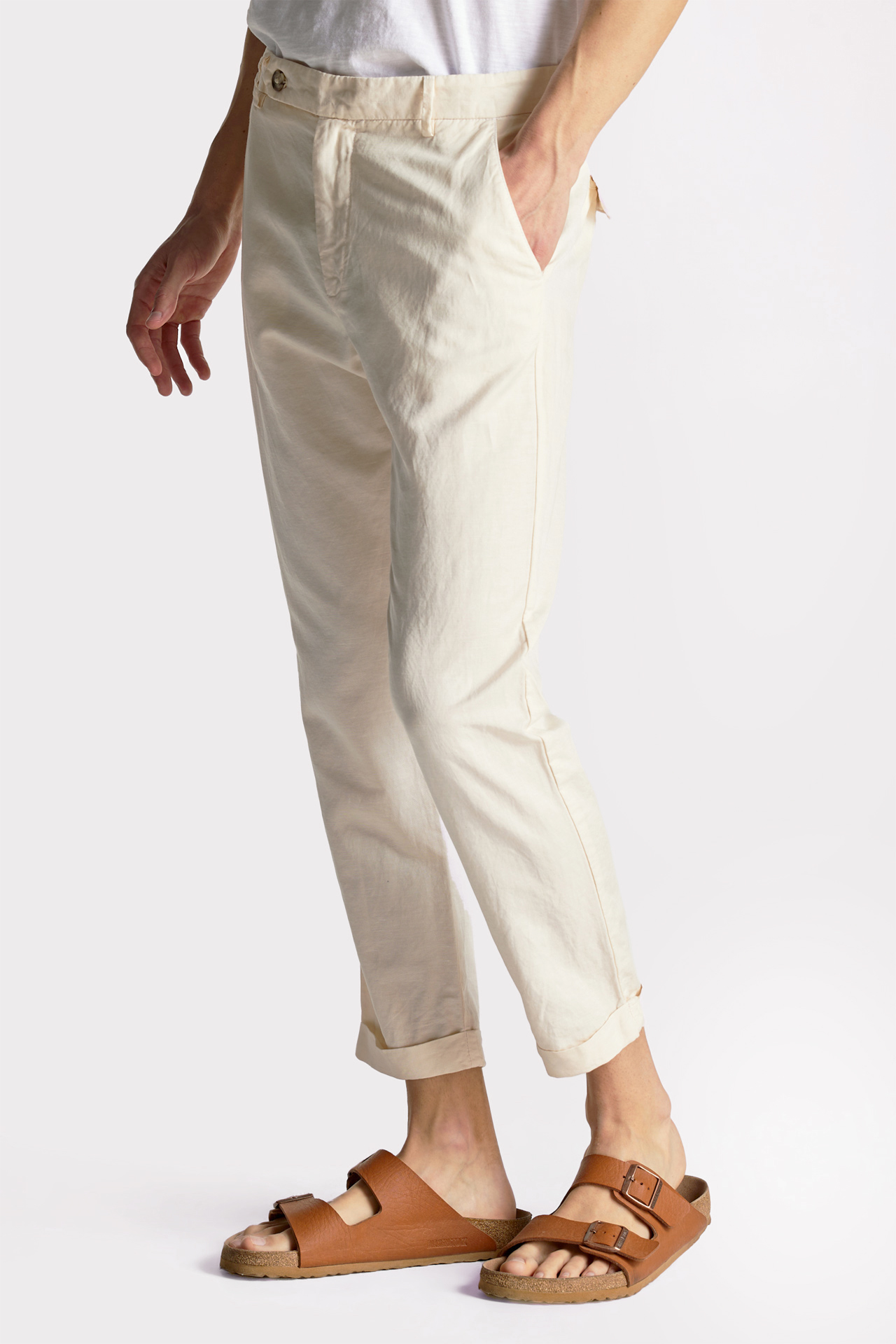 Linen Blend Chino Trouser