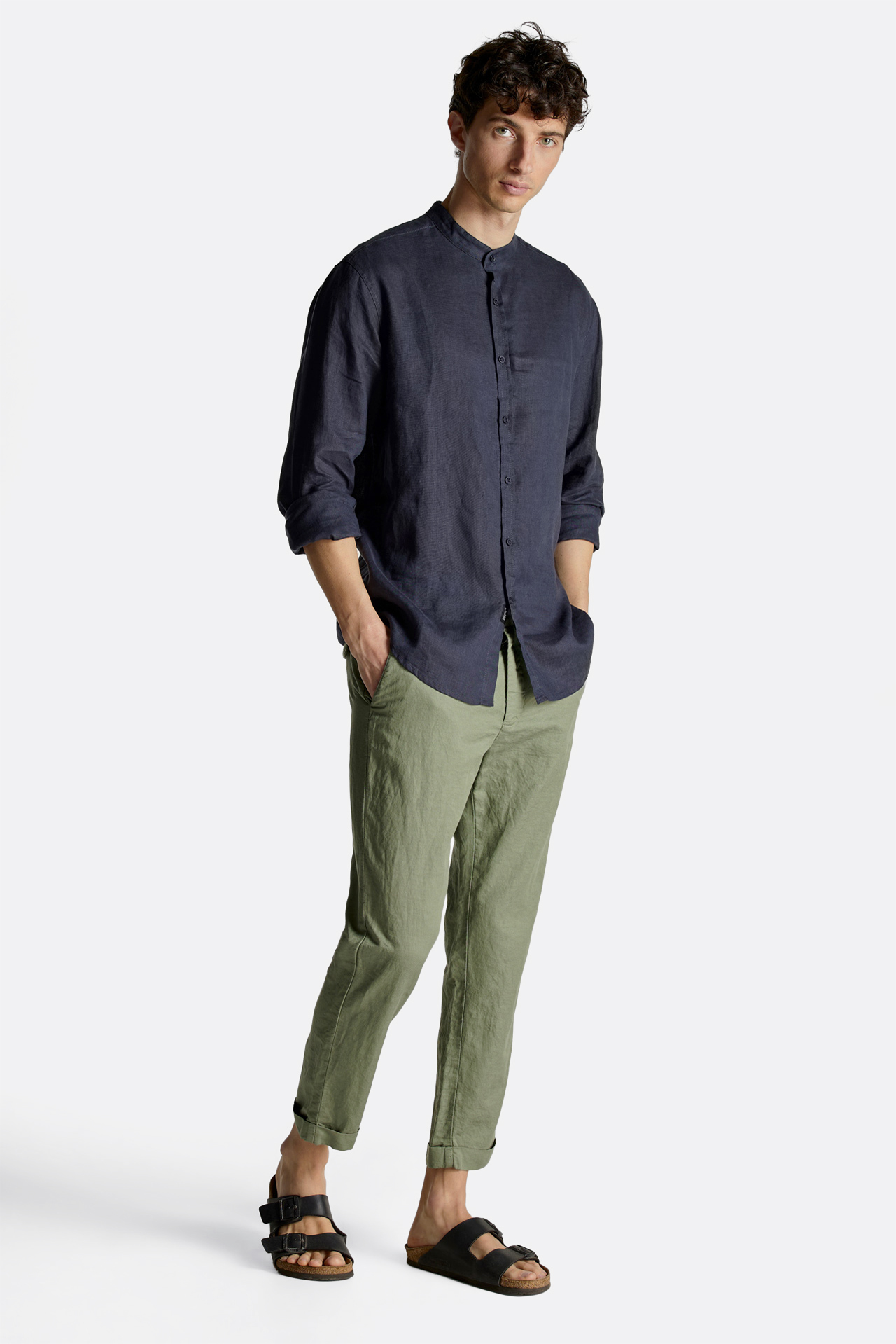 Linen Blend Chino Trouser