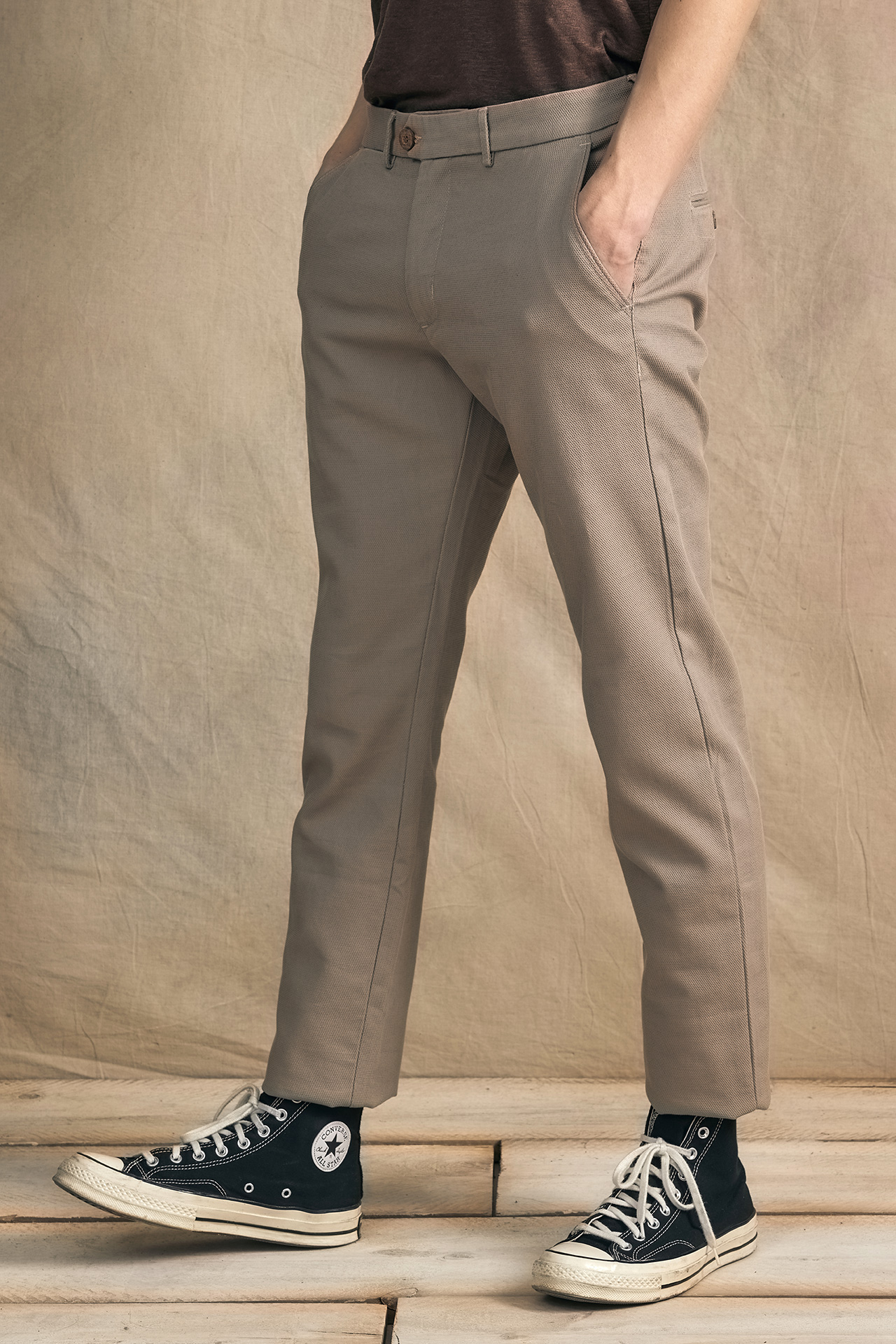 DOBBY PIQUE CHINOS