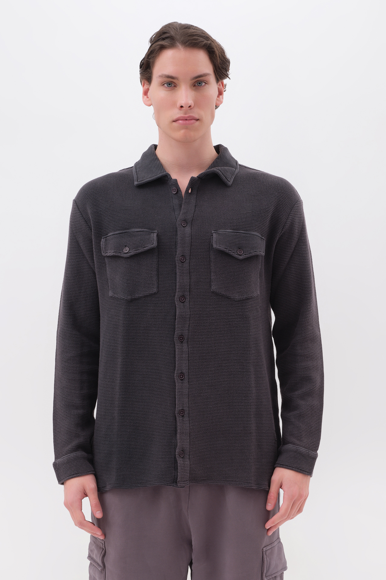 OVERSIZED WAFFLE SHIRT