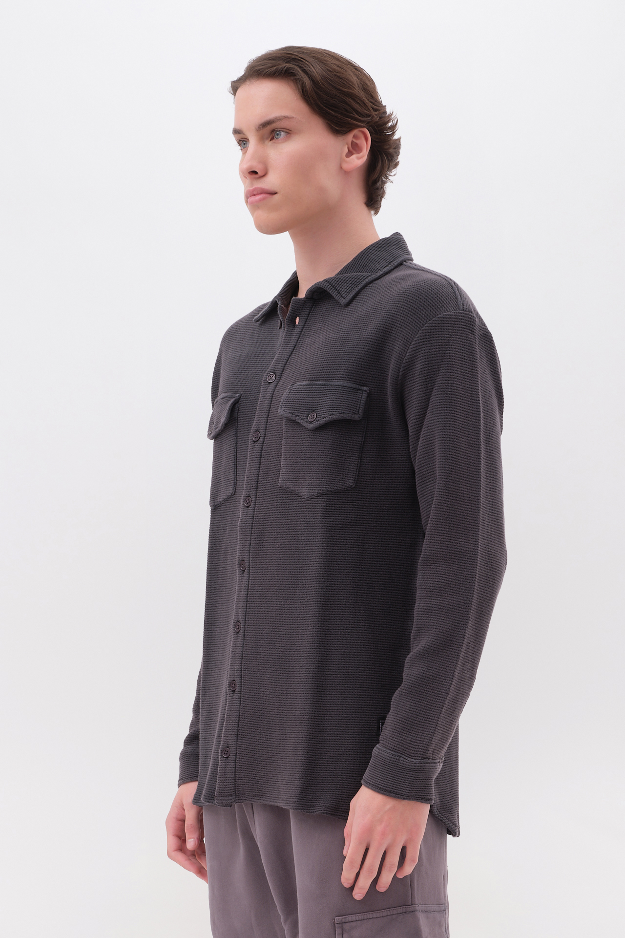 OVERSIZED WAFFLE SHIRT